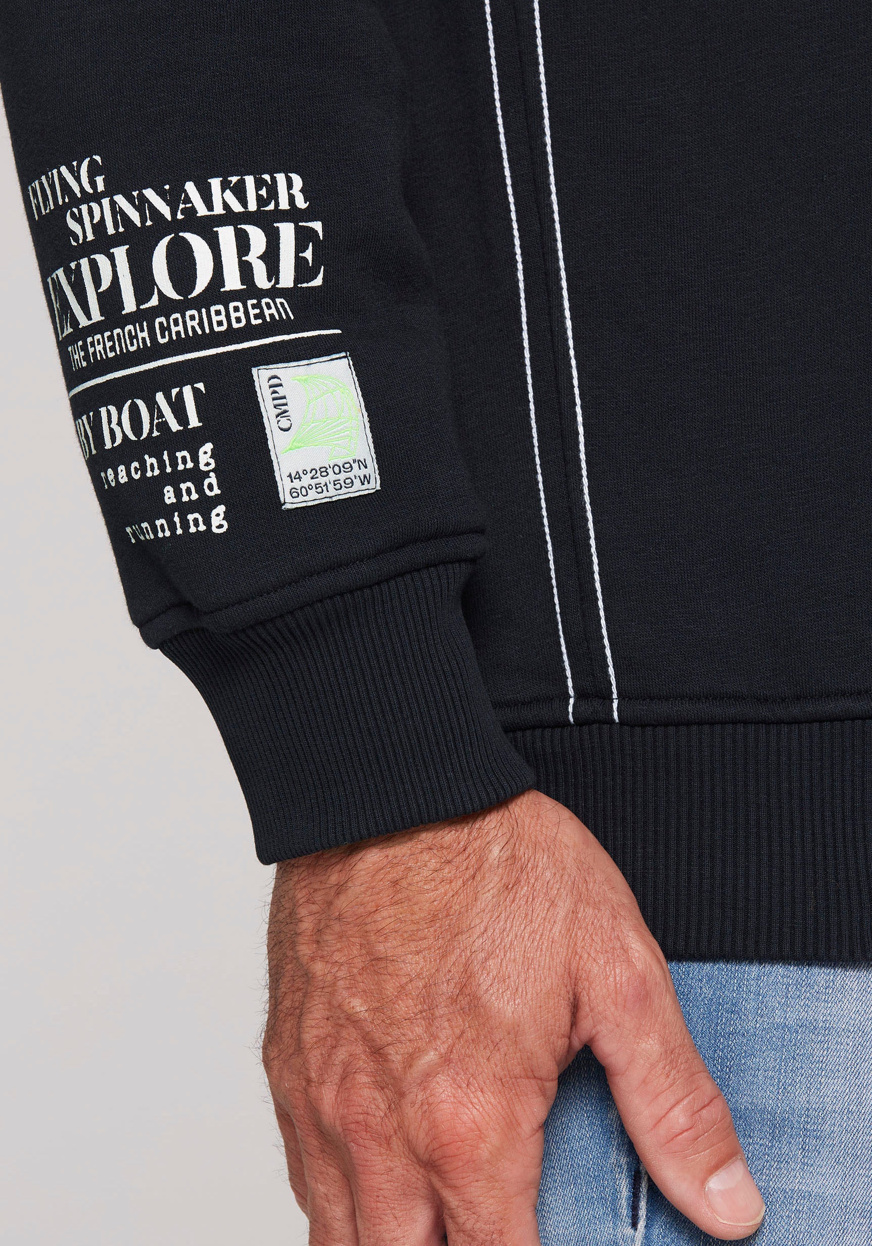 CAMP DAVID Hoodie, mit Logo-Prints