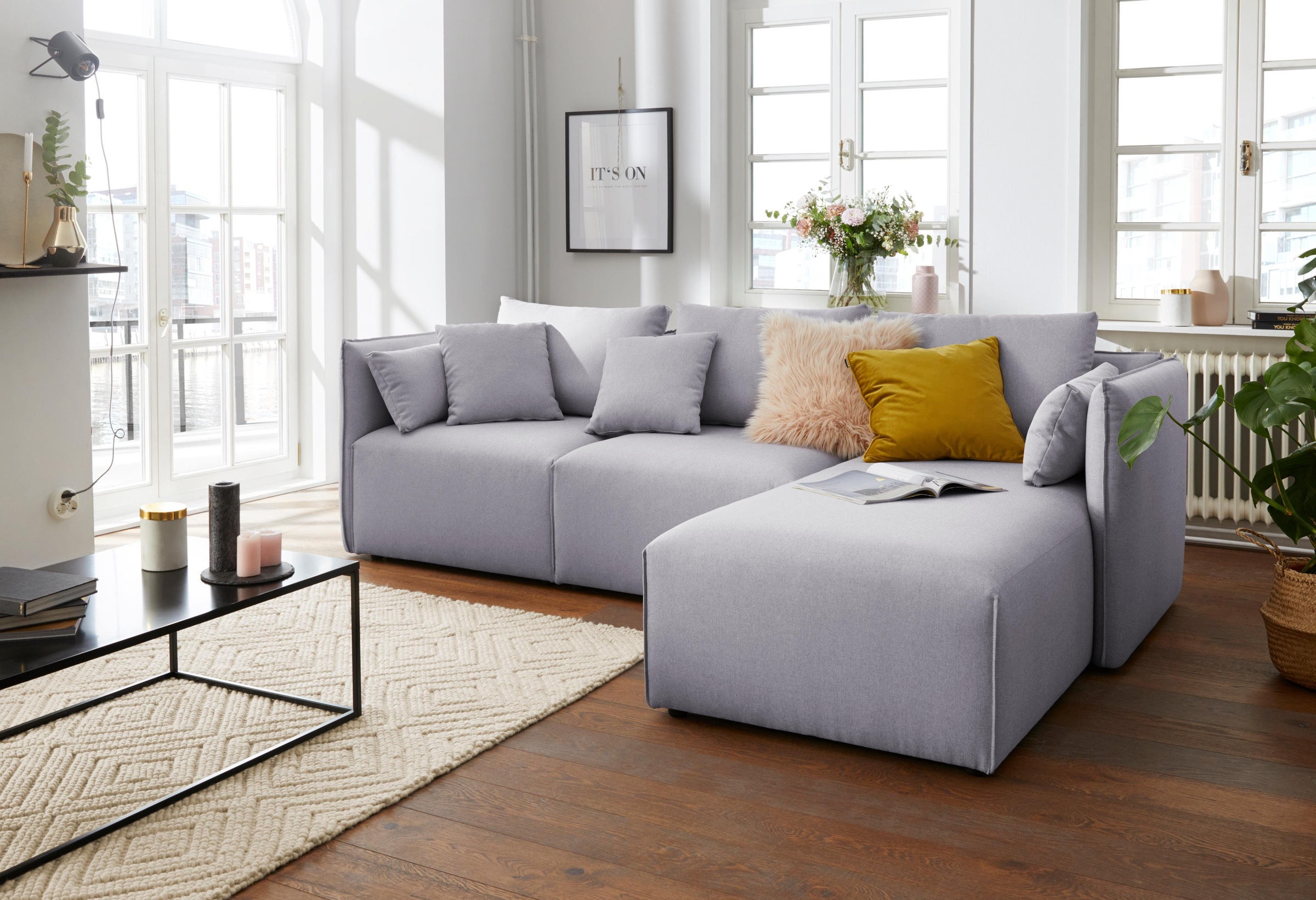 OTTO home Ecksofa "Nöre L-Form" 3 Teile, in vielen Bezugsqualitäten und Far günstig online kaufen