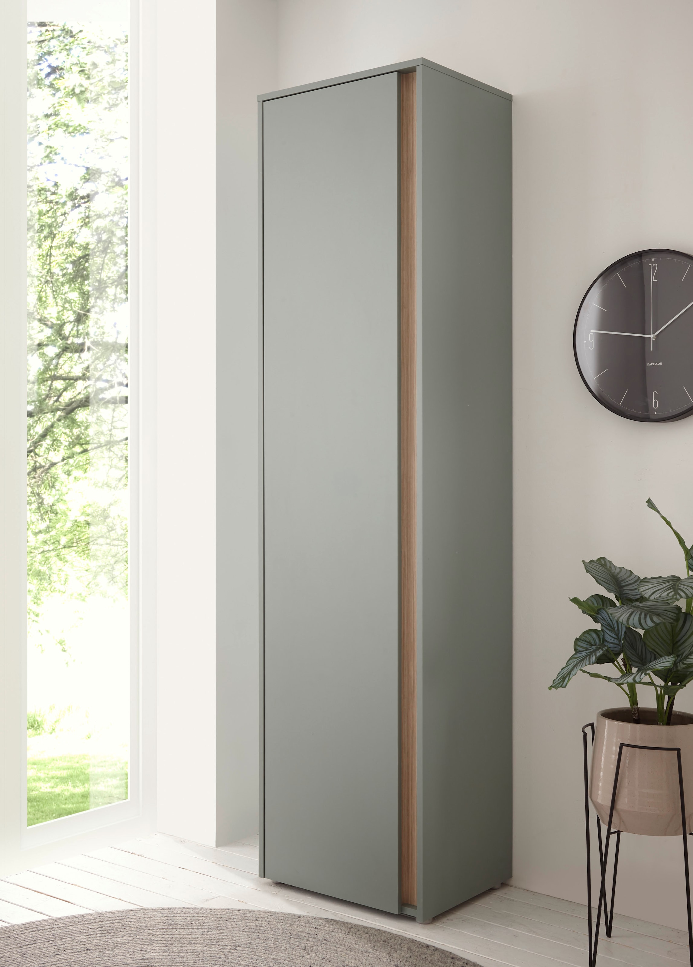 Home affaire "GiRON/CiTY, moderner Schrank, Schuhschrank mit Stauraum" 9 Einlegeböden, 10 Fächer, Tür beidseitig montierbar, 50 cm breit