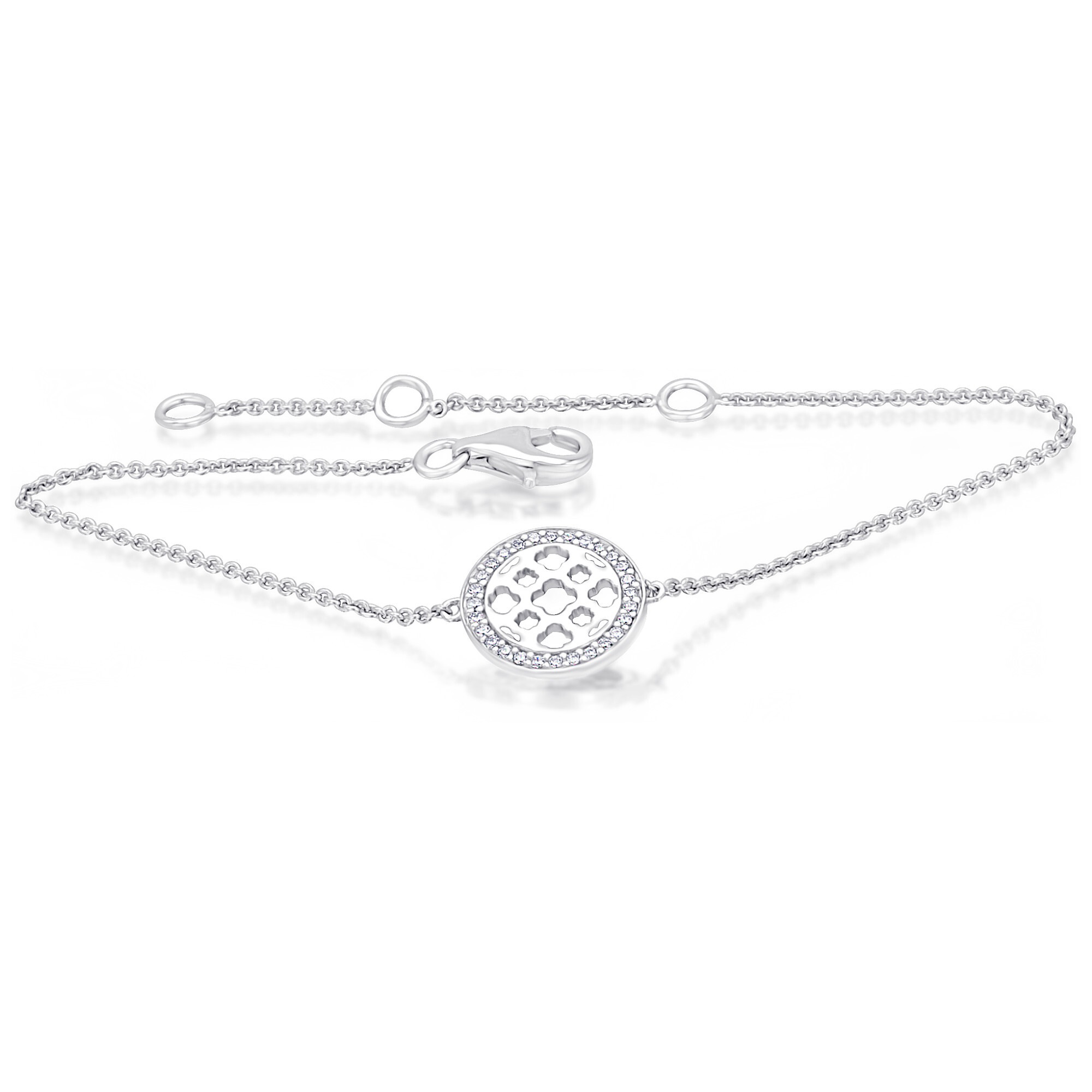 ONE ELEMENT Silberarmband »Zirkonia Symbol Armband aus 925 Silber 18 cm«, zeitlos schön – für besondere Momente gemacht