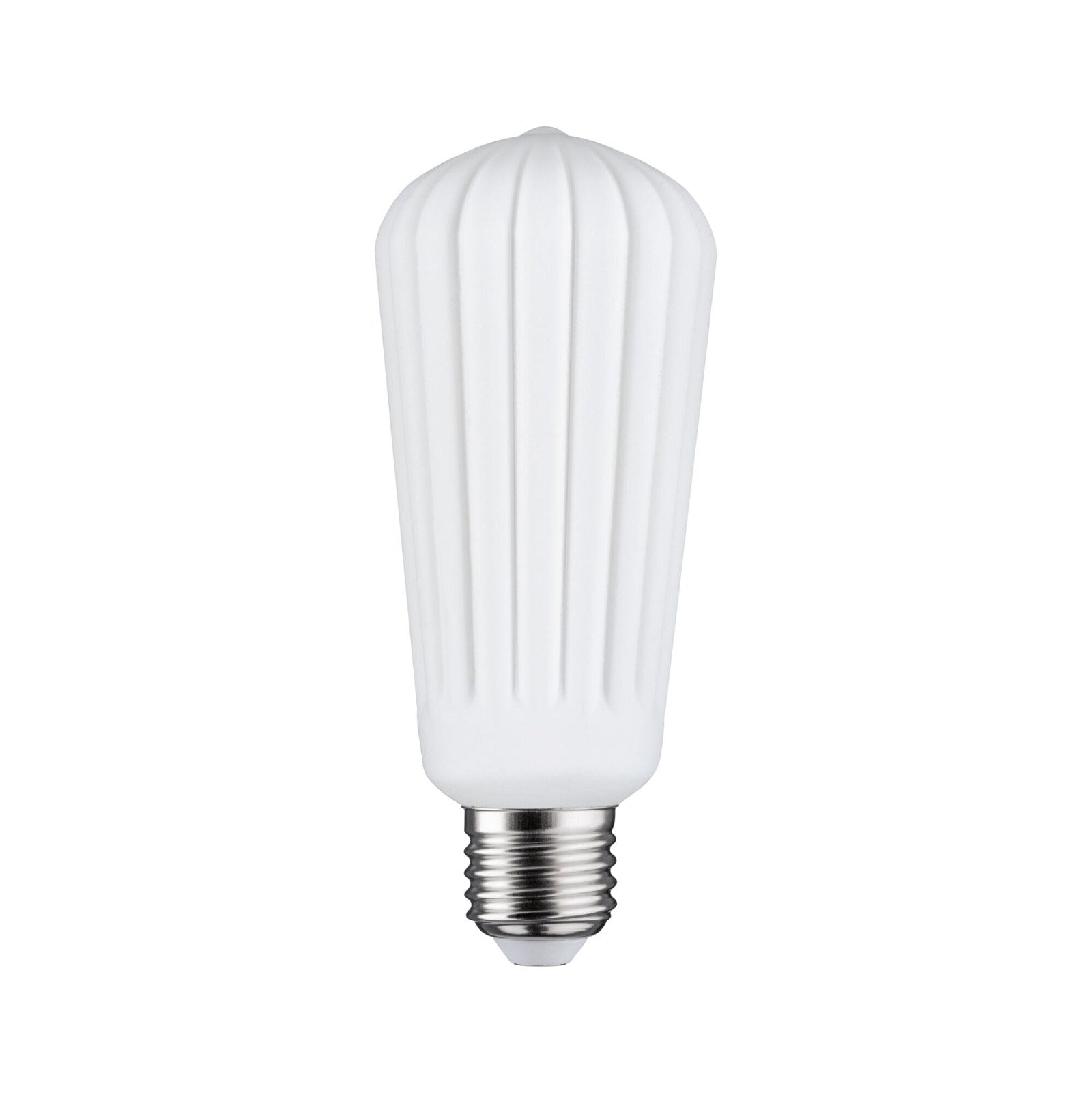 PAULMANN LED-Leuchtmittel "White Lampion ST64 450lm 4W 3000K 230V", L:14,7cm Ø:6cm, weiß, Leuchtmittel