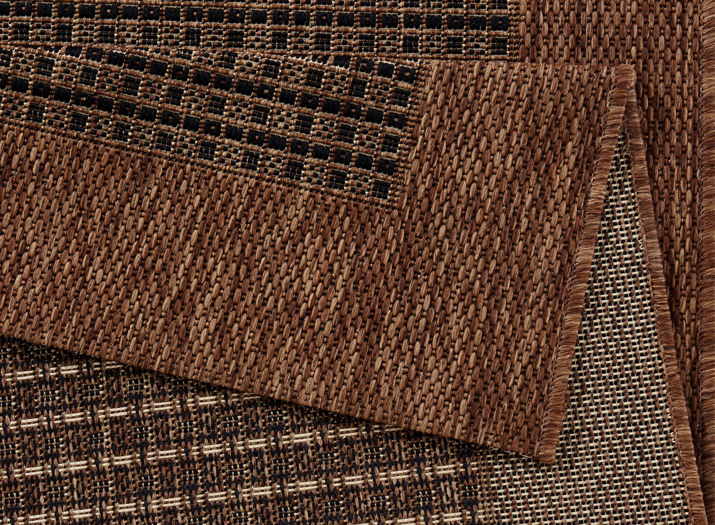 HANSE Home Teppich »Simple«, rechteckig, 8 mm Höhe, Flachgewebe Indoor, Sisal Optik, Bordüren Design, Robust, Pflegeleicht