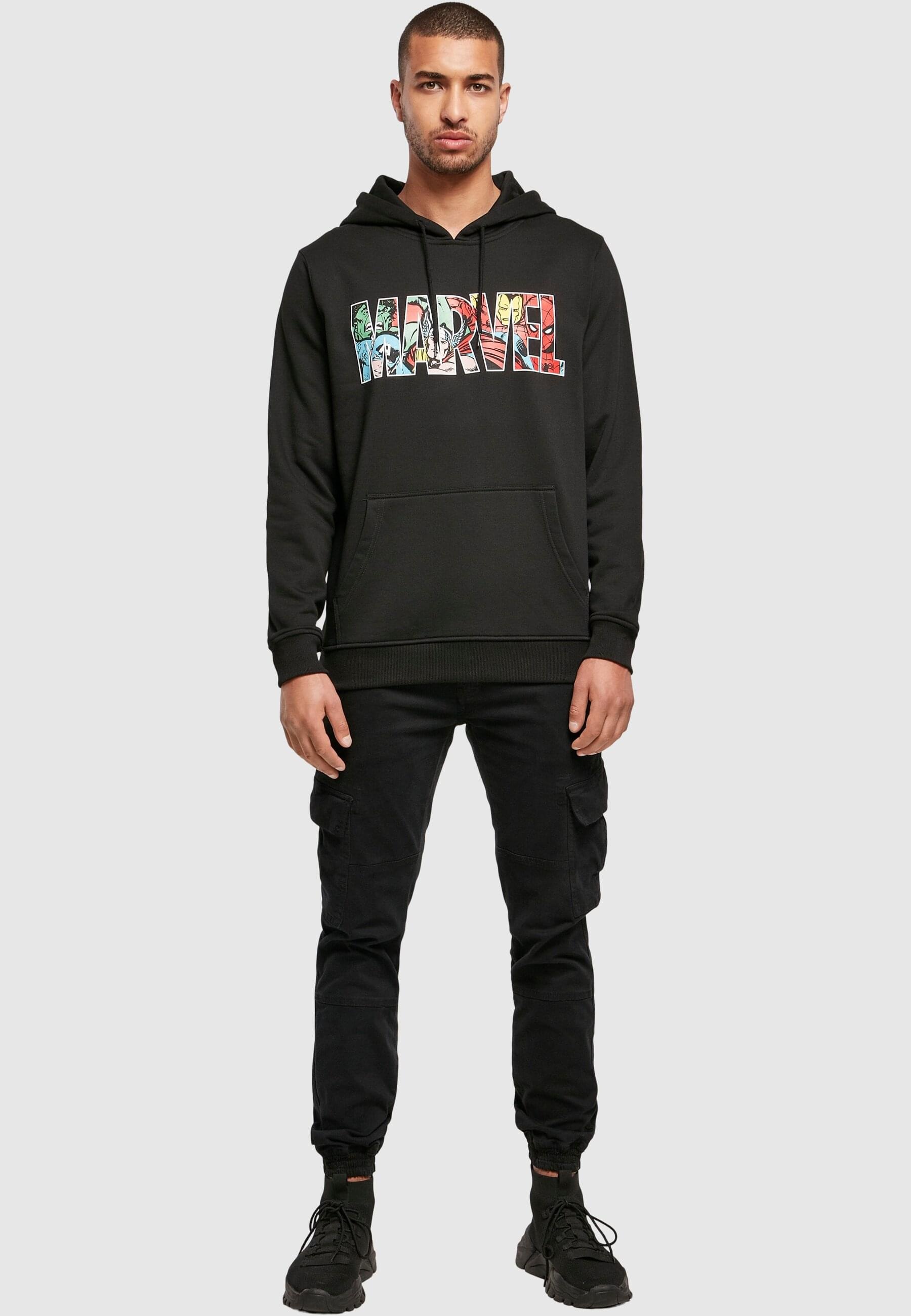 Merchcode Kapuzensweatshirt »Merchcode Herren Marvel Logo Character Hoody«, 1 Stk.
