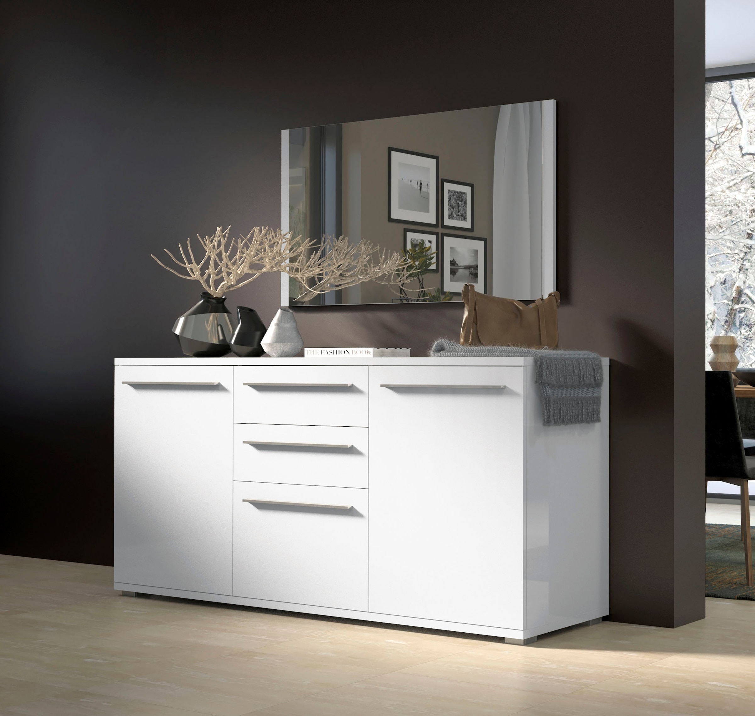 Places of Style Kommode "Piano", (H/B/T): 84,6/150/45,2cm), Hochglanz UV la günstig online kaufen