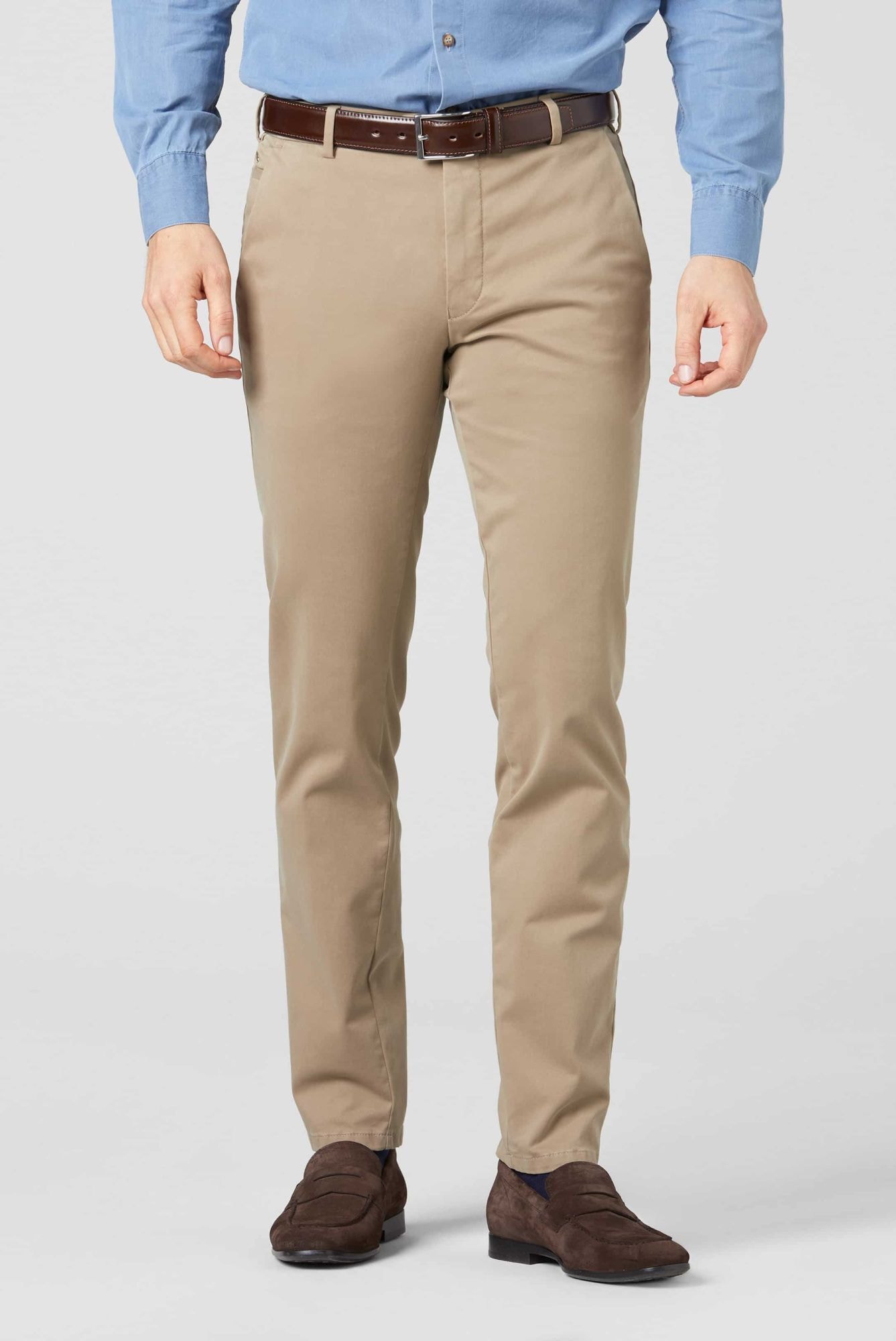 MEYER Chinos "Tokyo" mit Hemdenstopper günstig online kaufen