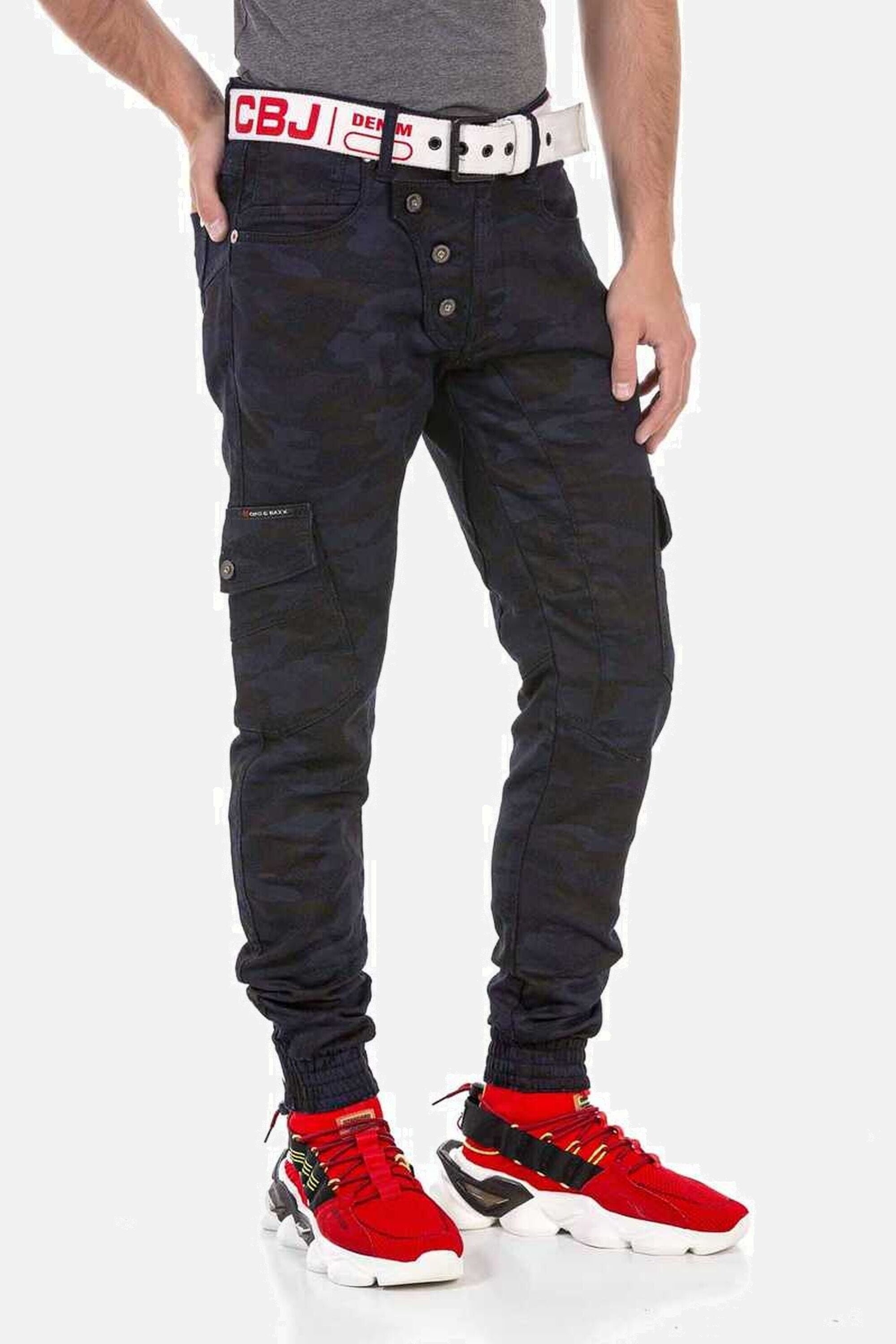 Cipo & Baxx 5-Pocket-Jeans »Jeans«, mit tollen Cargotaschen, CD690