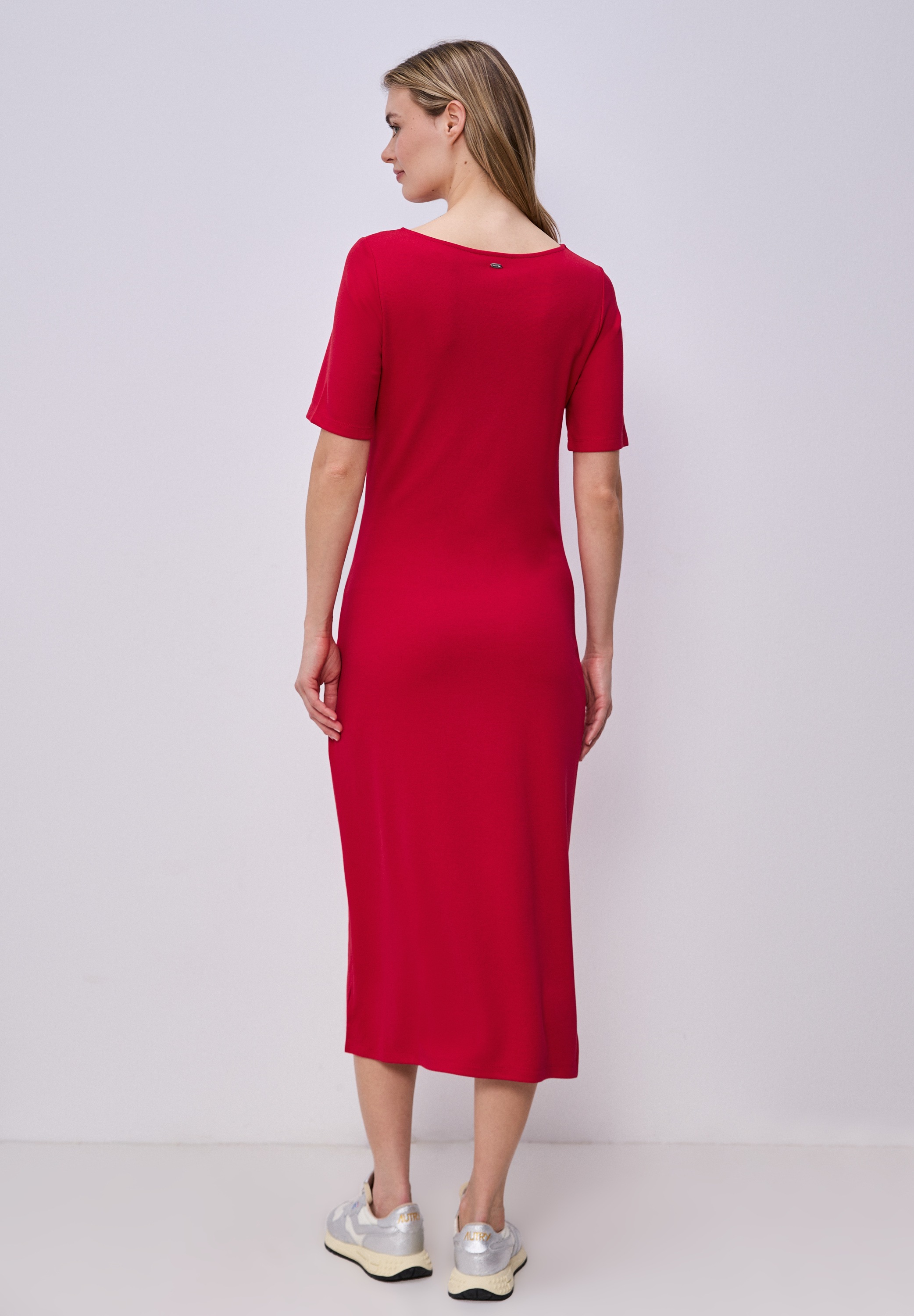 STREET ONE Jerseykleid Ohne Taschen mit Rundhalsausschnitt