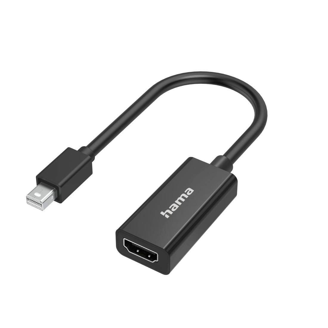 Hama Video-Adapter »Video Adapter, Mini DisplayPort Stecker, HDMI™ Buchse, Ultra HD 4K«, DisplayPort zu HDMI