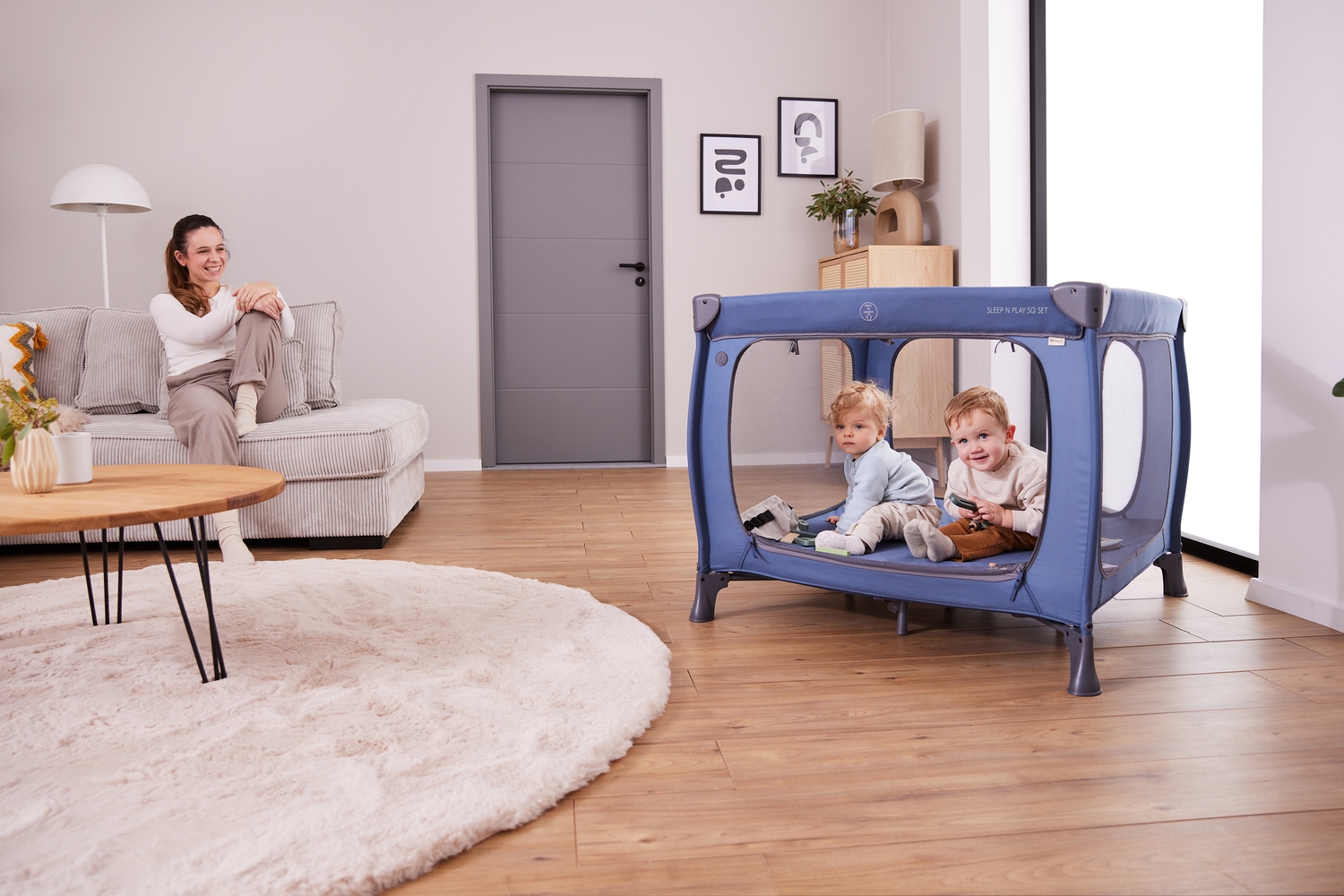 Hauck Baby-Reisebett »Sleep N Play SQ, Set dark green«, inklusive Schaumstoff-Matratze