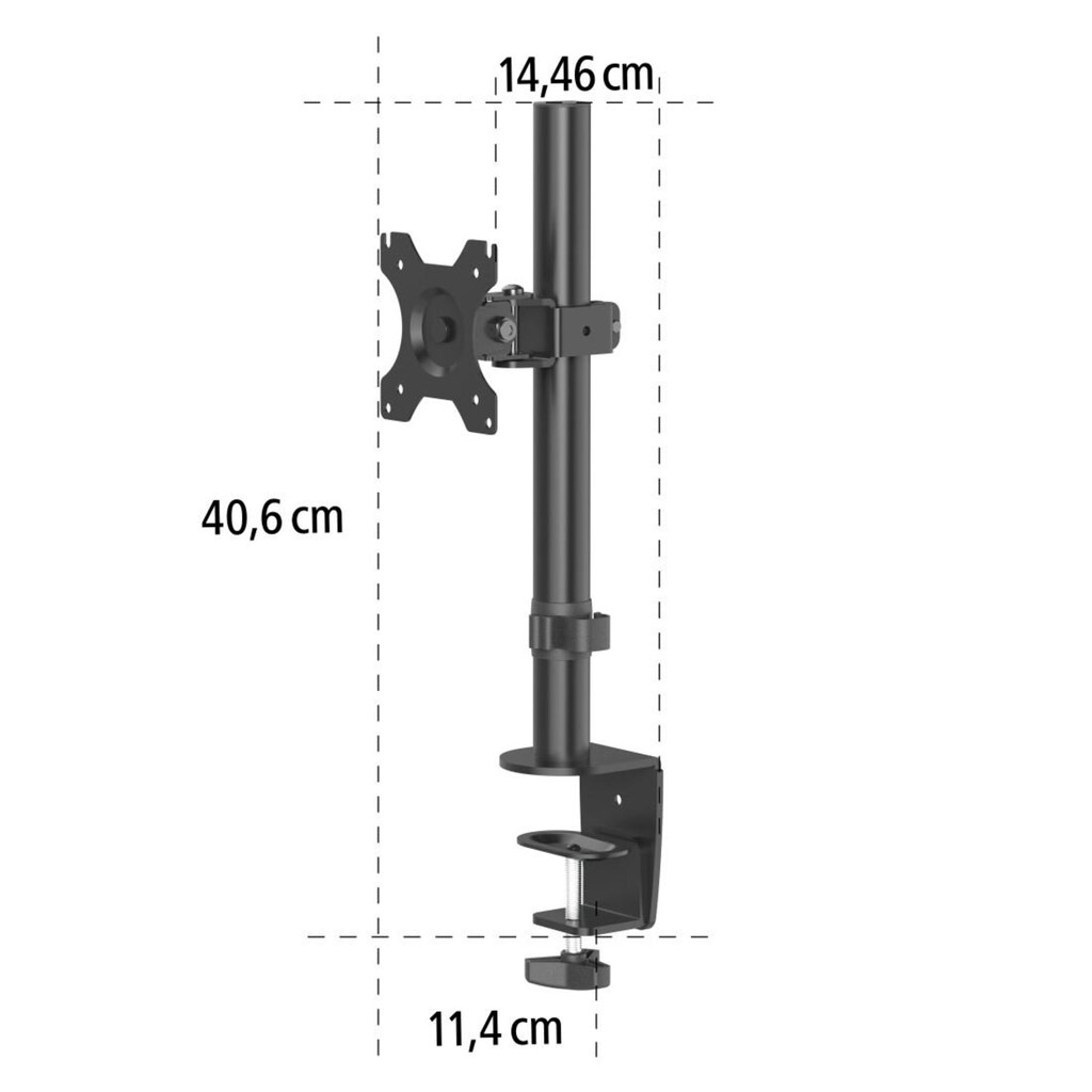 Hama Monitor-Halterung »Bildschirm Halterung, 33-81 cm(13"-32") Schwarz«, bis 81 cm Zoll