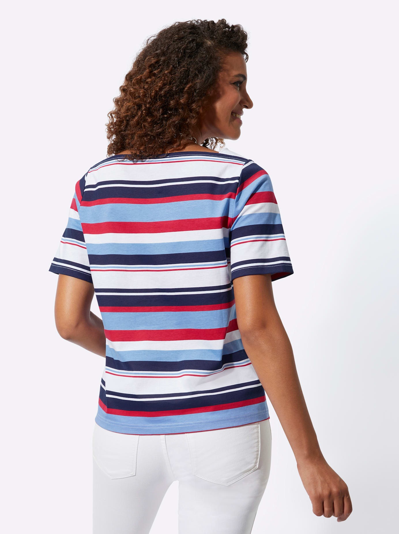 Casual Looks Kurzarmshirt »Ringelshirt«, (1 tlg.)