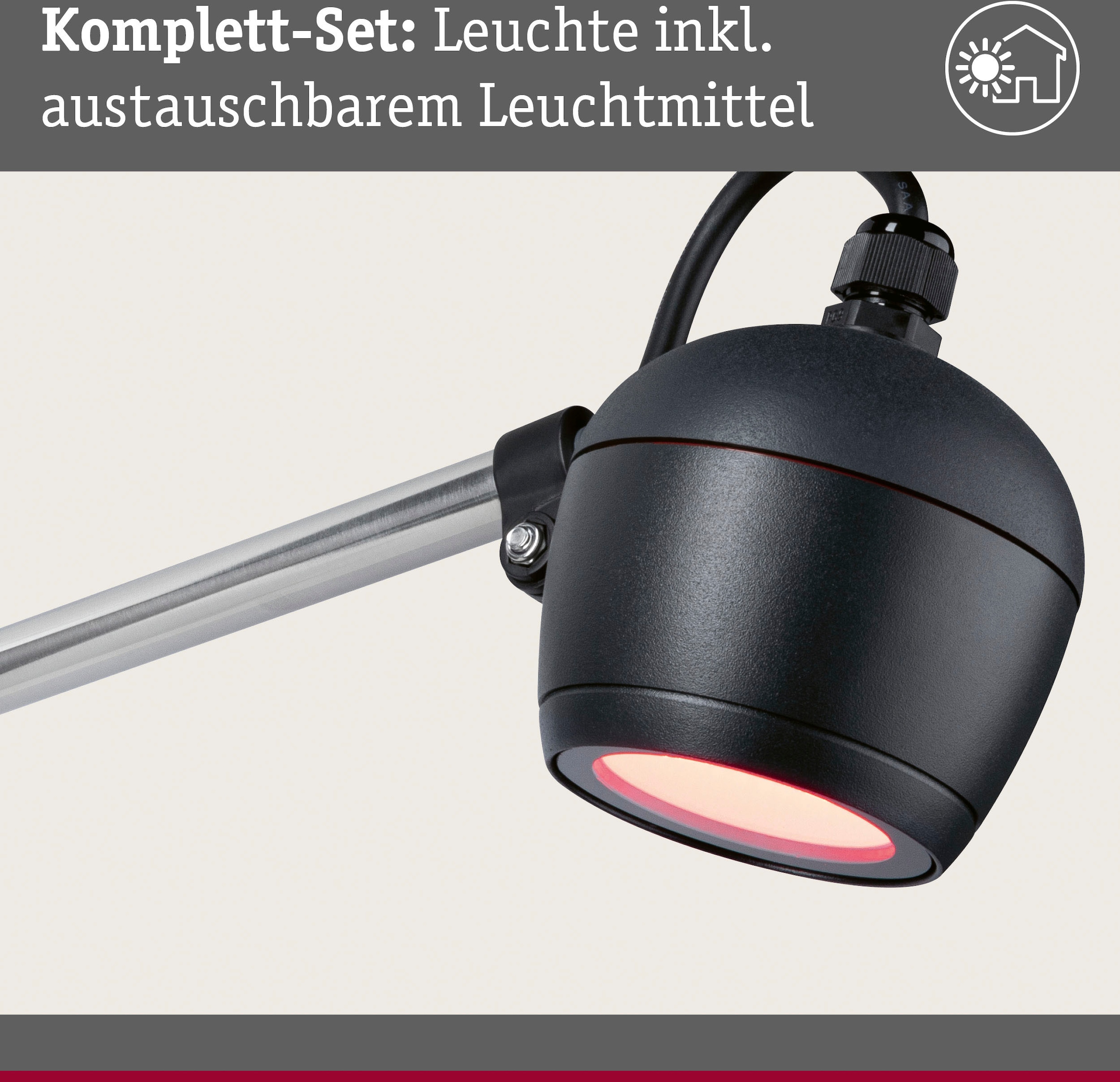 Paulmann LED 1 flammig-flammig, 230V Gartenleuchte »Outdoor bestellen | ZigBee RGBW BAUR Kikolo ZigBee«, RGBW Wall