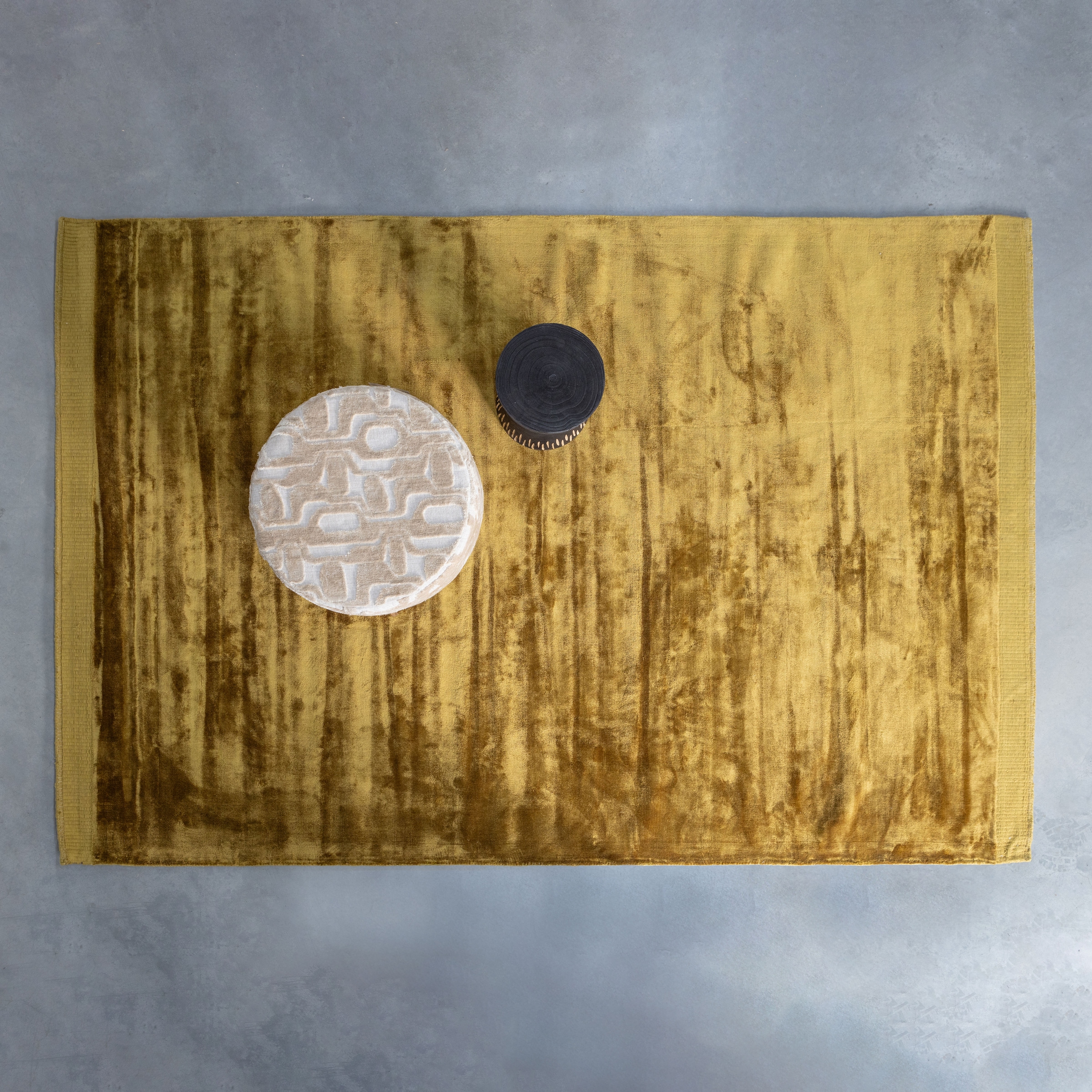 WOOOD Teppich »TAMMO TEPPICH 200x300CM HONIGGELB« rechteckig 10 mm Höhe WOOOD Tammo Teppich vereint weiche Viskose, Baumwolle, modern