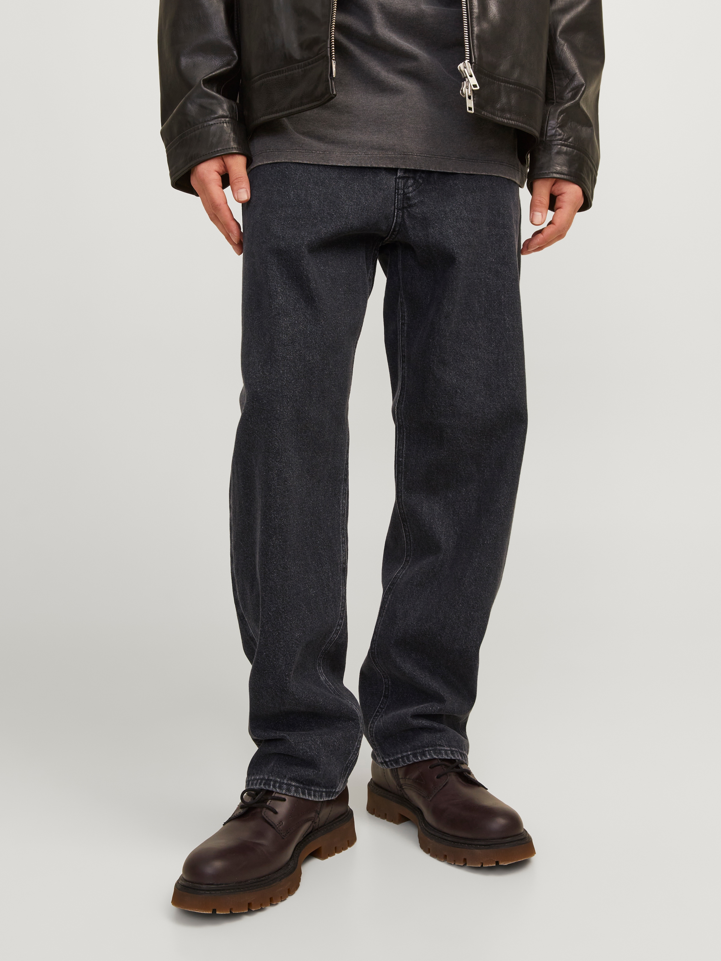 Jack & Jones Relax-fit-Jeans "JJIEDDIE mit hoher Taille und lockerer Passform" Baumwolle, relaxed fit