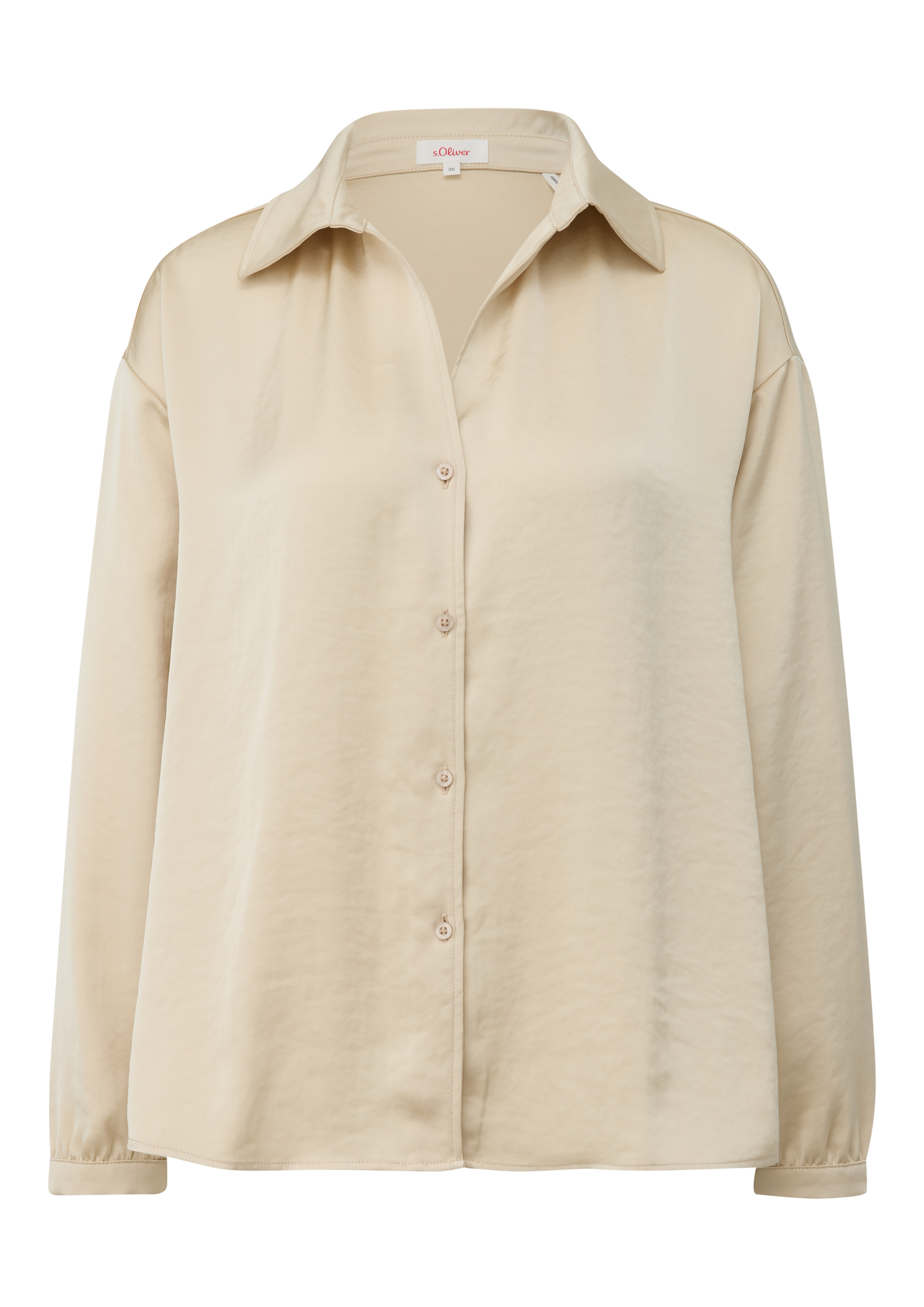 s.Oliver Langarmbluse mit Hemdkragen