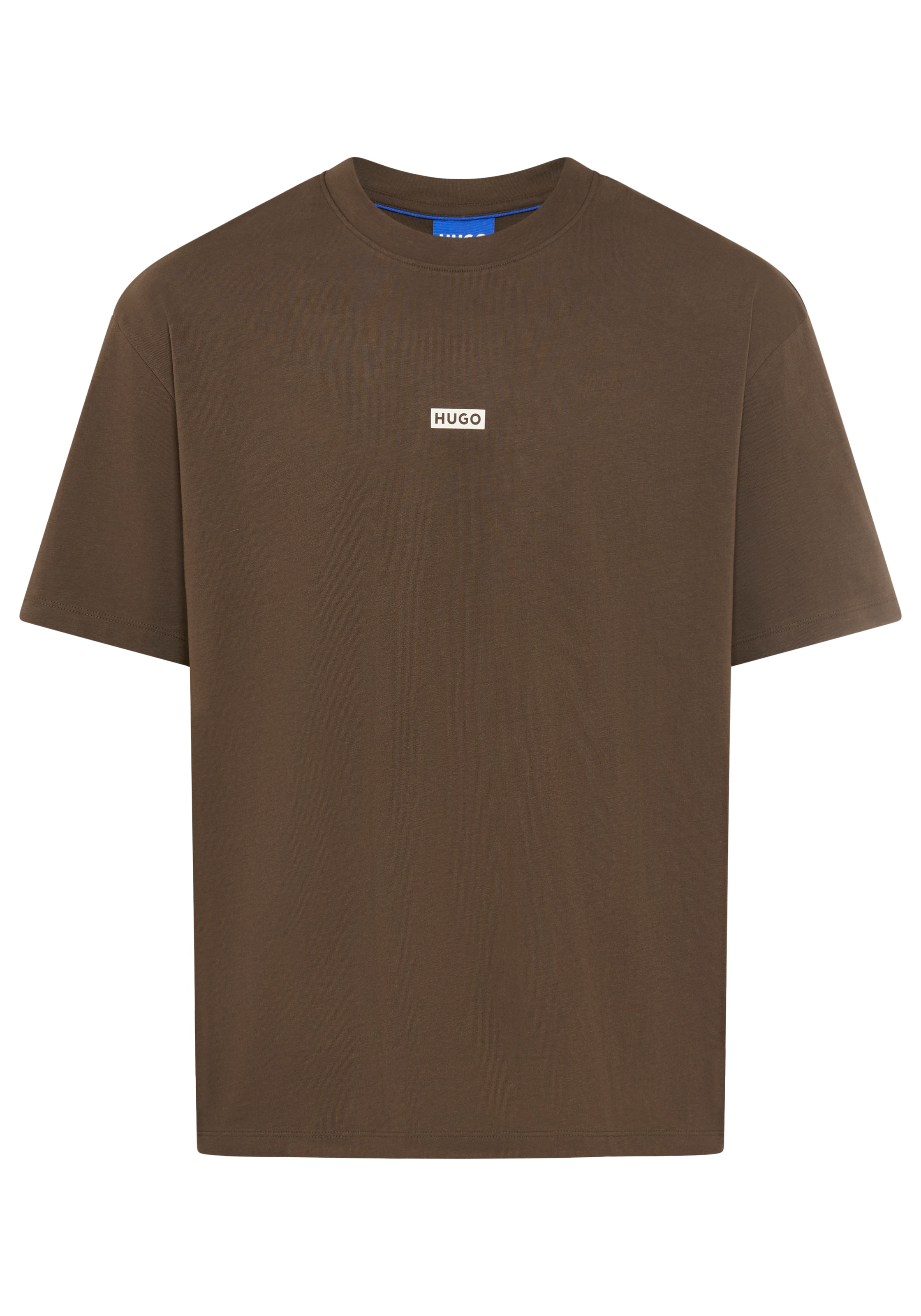 HUGO Blue T-Shirt "Nalono" mit Logodruck, Oversized Look mit Backprint günstig online kaufen