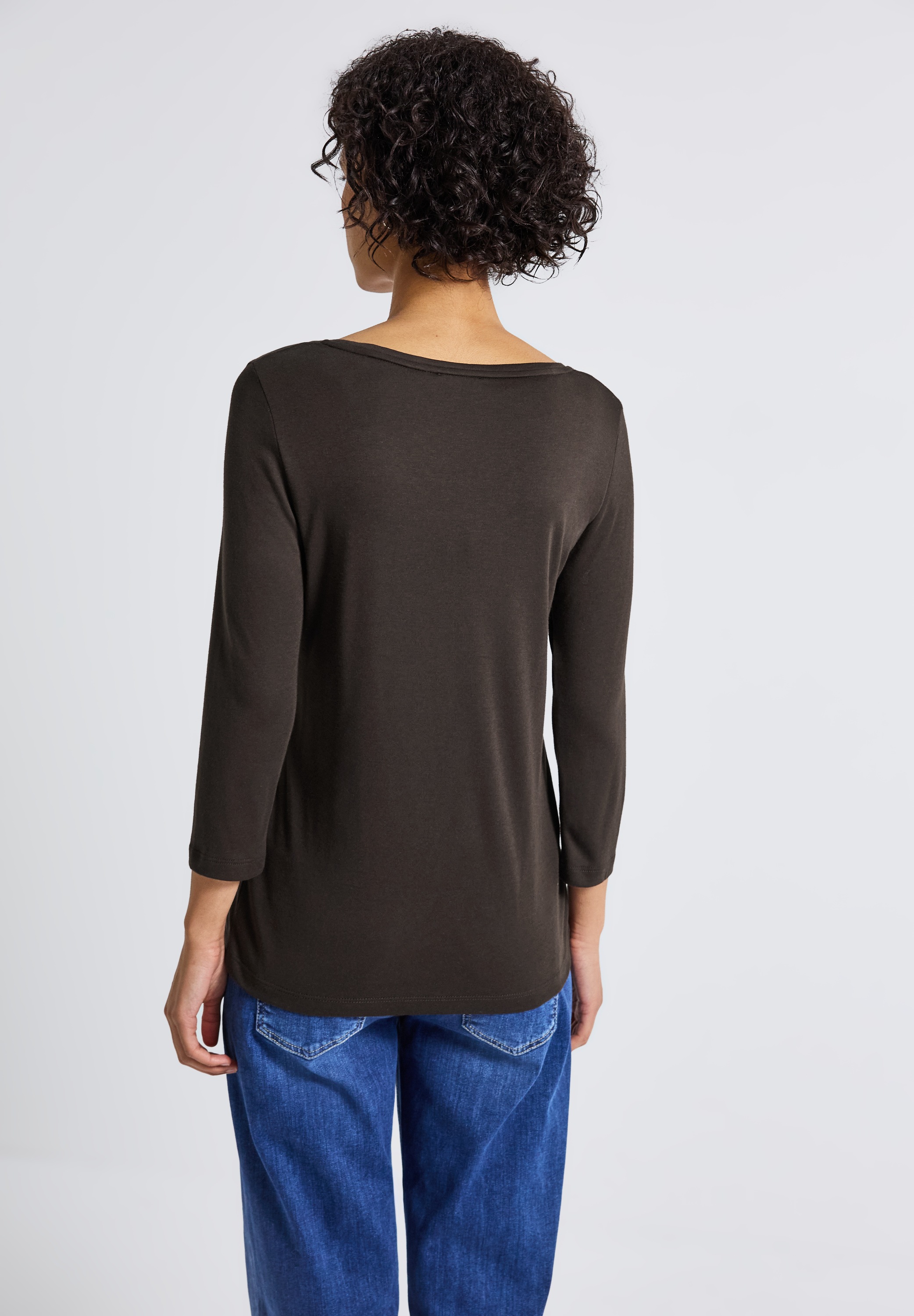 STREET ONE 3/4-Arm-Shirt mit Knopfdetail günstig online kaufen