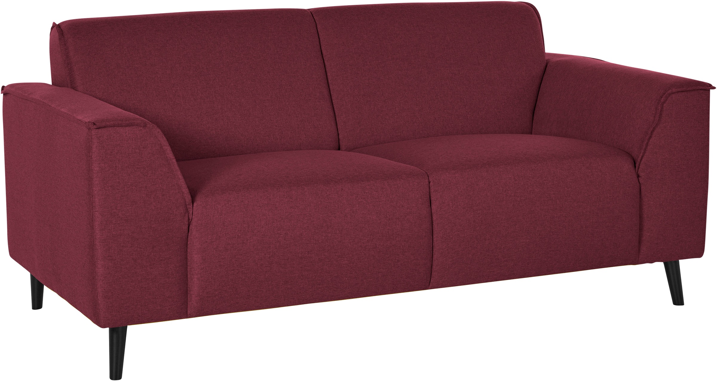 DOMO collection 2-Sitzer "Amora moderne Formensprache, tolle Verarbeitungsdetails, komfortabel" mit Federkern, Fußhöhe passend für gängige Saugroboter
