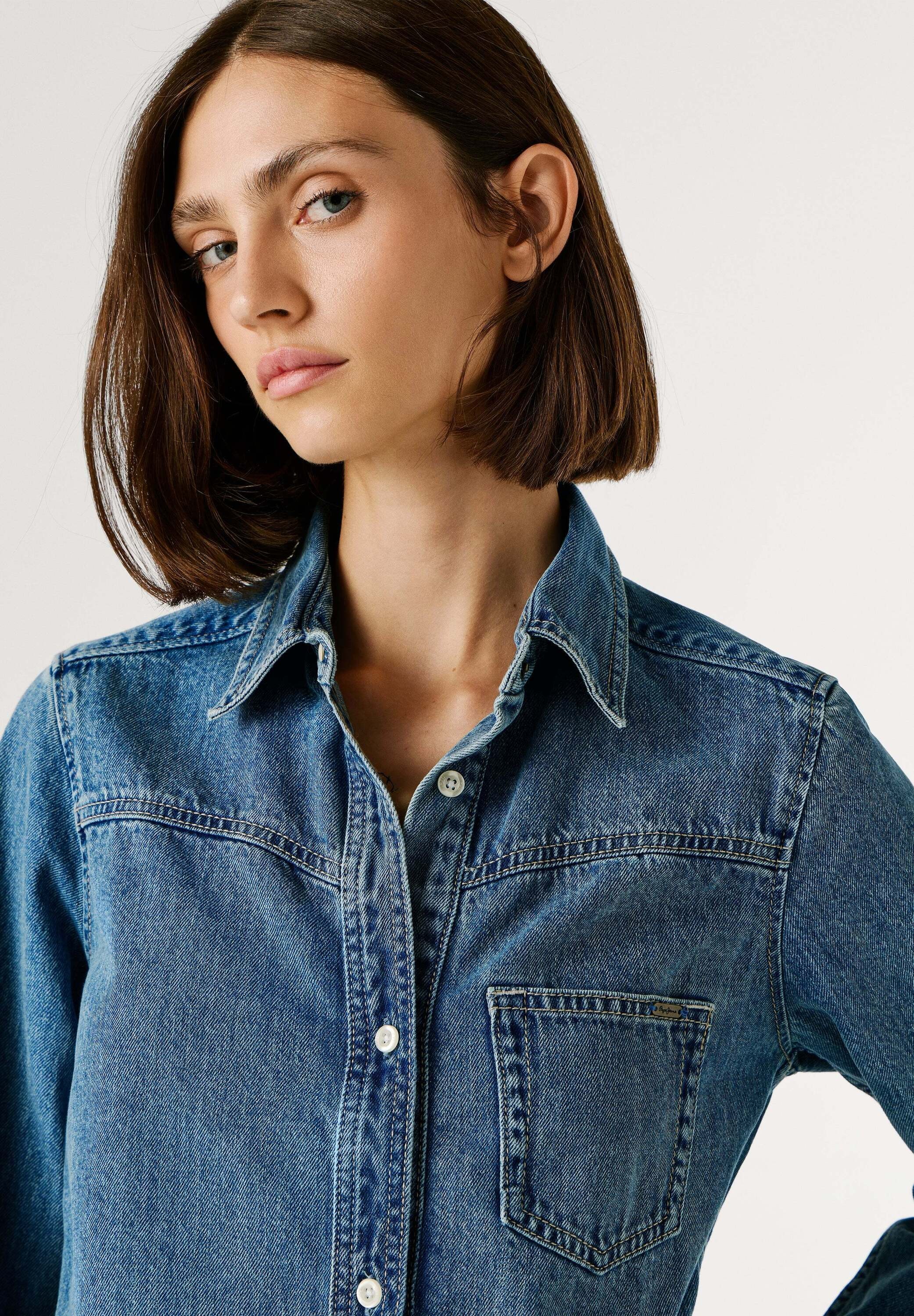 Pepe Jeans Funktionsshirt »shirt AUTHENTIC DENIM SHIRT ODILE«