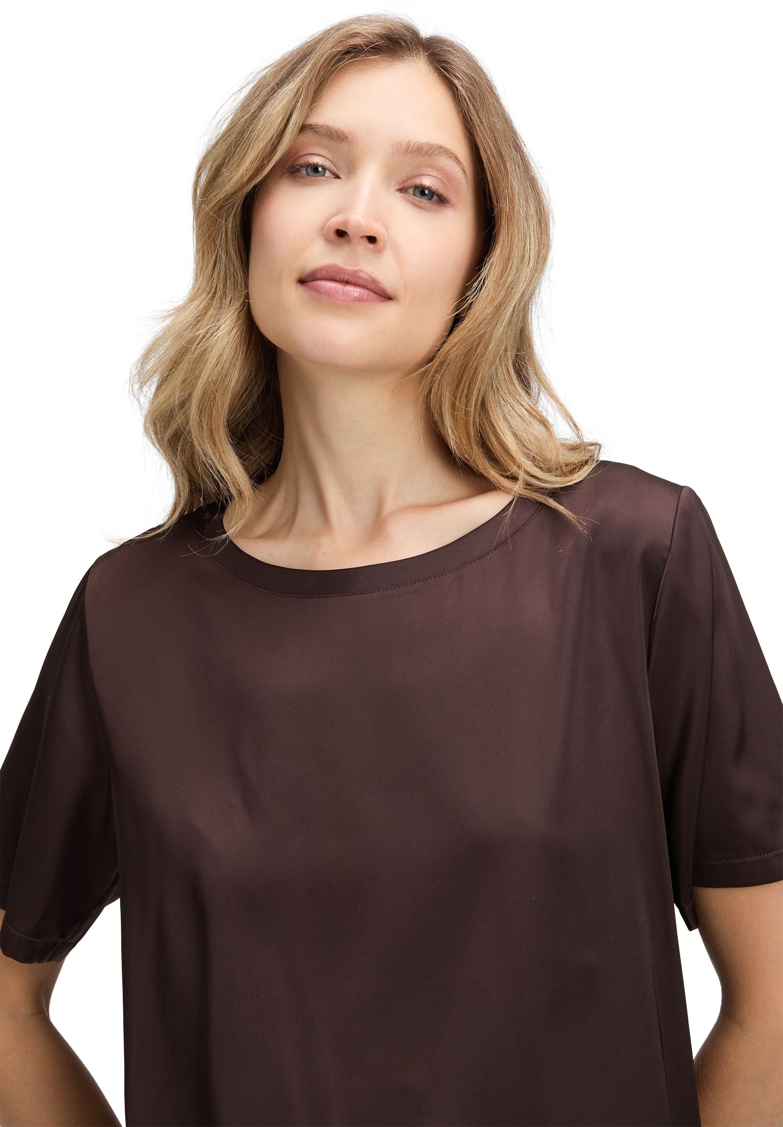 Betty Barclay Schlupfbluse »Betty Barclay Damen Schlupfbluse mit Rundhalsausschnitt«