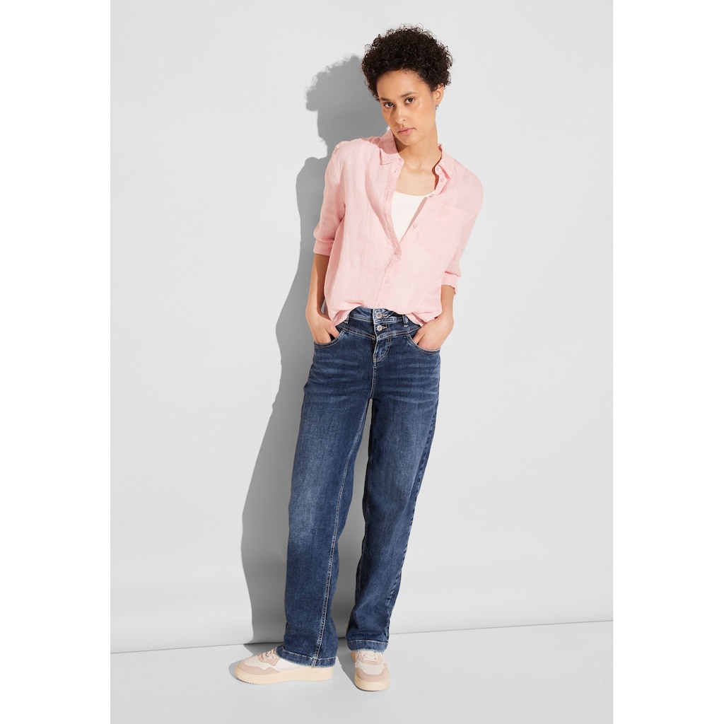 STREET ONE Loose-fit-Jeans, High Waist