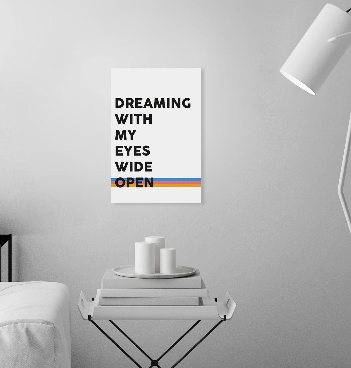 queence Leinwandbild "Spruch Dreaming" Kunst  Modern  Motivationsbilder  Sc günstig online kaufen