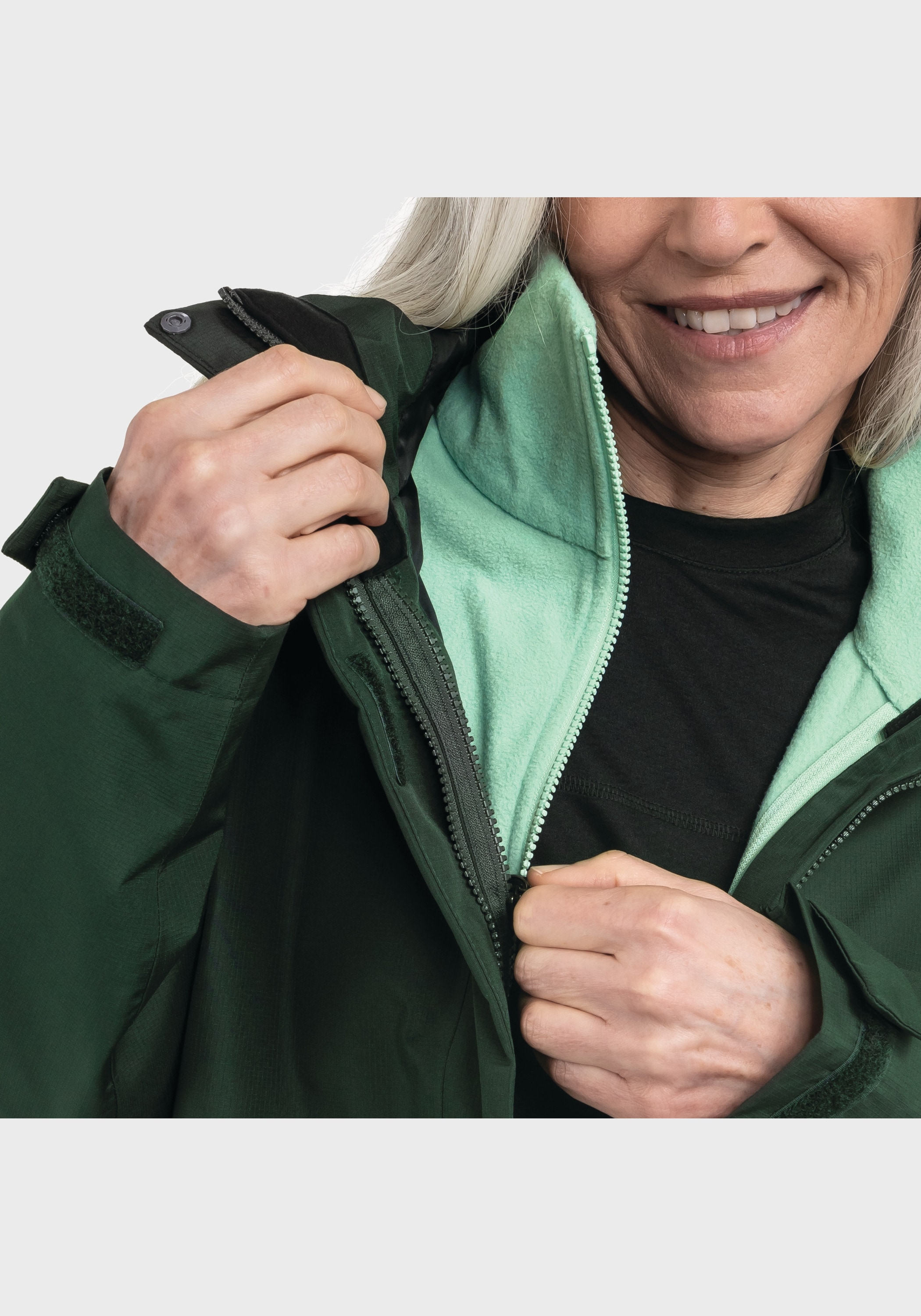 Schöffel Doppeljacke »Hiking 3in1 Jacket Style Okere WMS«, mit Kapuze