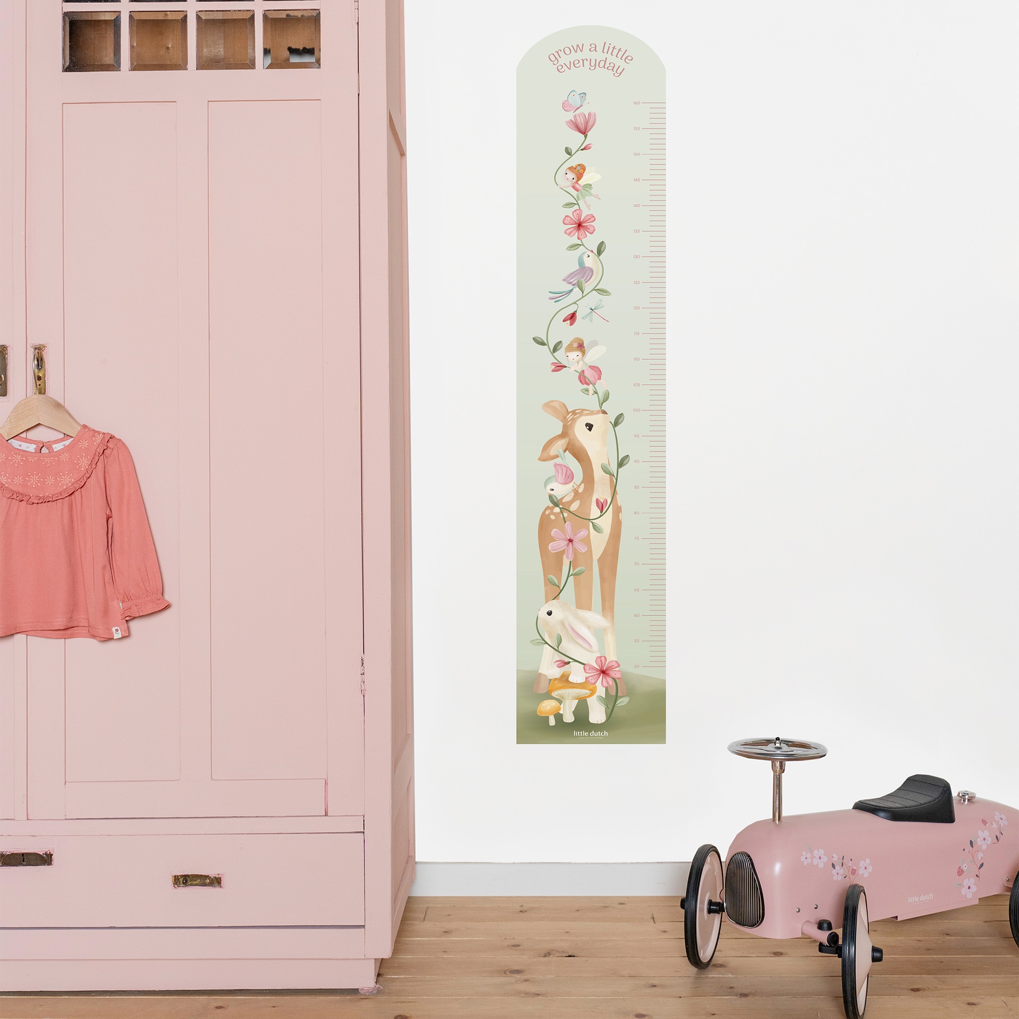 LITTLE DUTCH Wandtattoo "Wachstumstabelle Fairy Garden (142x28cm)" günstig online kaufen