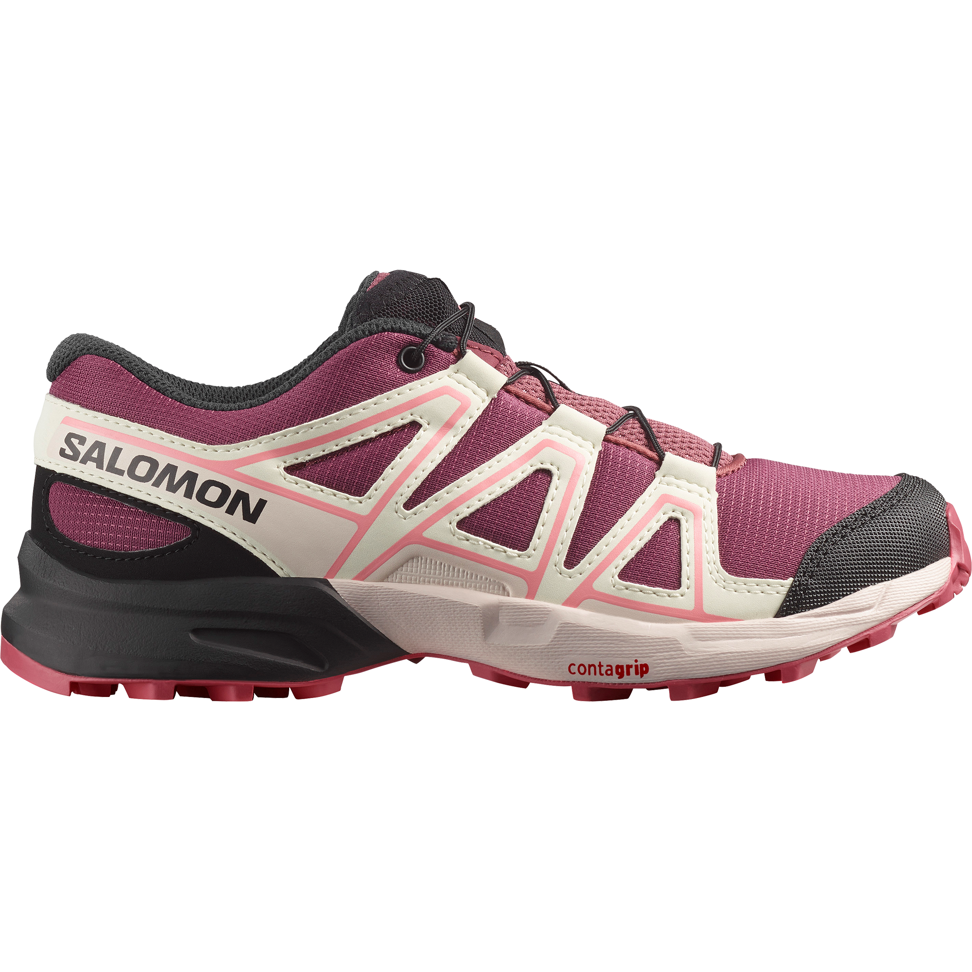 SALOMON Kinder Outdoorschuh "SPEEDCROSS J", Gr. 38, rot, Synthetik, Textil, Schuhe