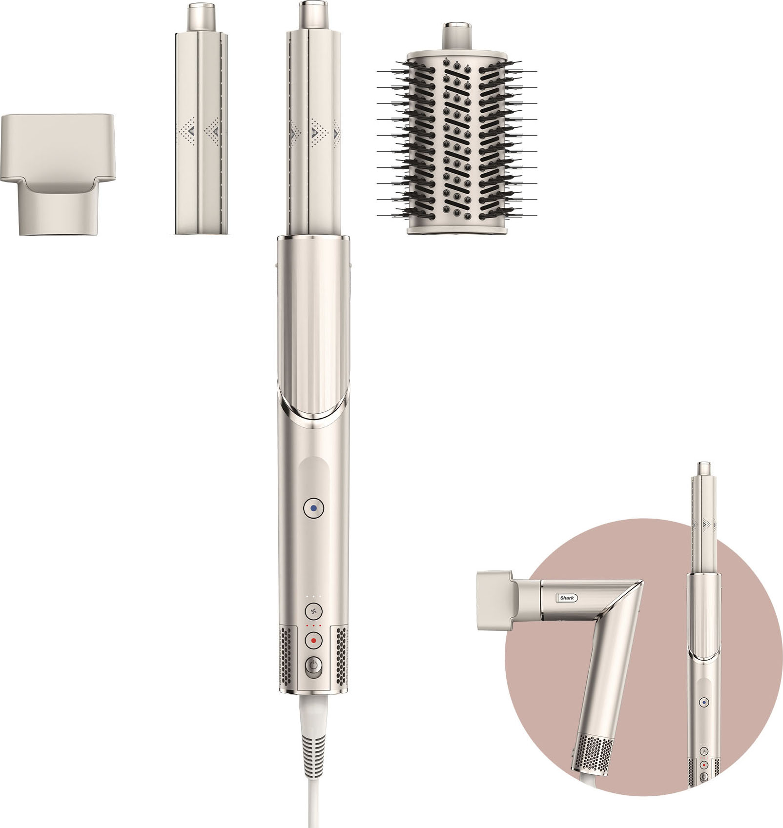 Multihaarstyler »FlexStyle 3-in-1 Haarstyler und -trockner HD424SLEU«, 4 Aufsätze}