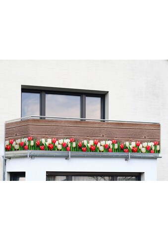 Maximex Balkonsichtschutz, 5 m, schnelltrocknend, mit Tulpen-Motiv kaufen