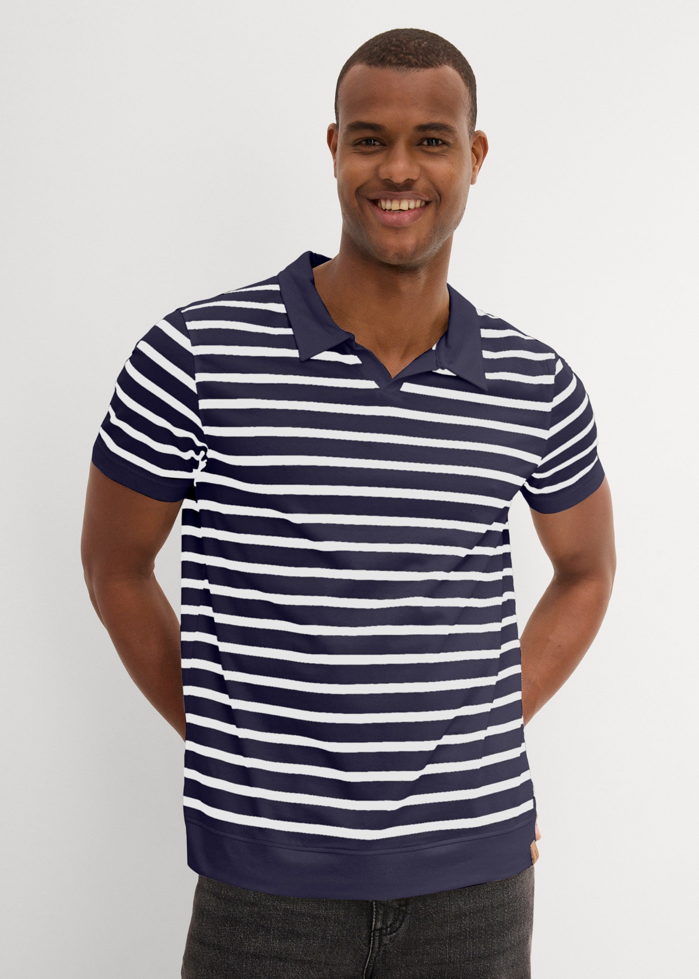 bonprix Poloshirt, Poloshirt mit Baumwolle günstig online kaufen
