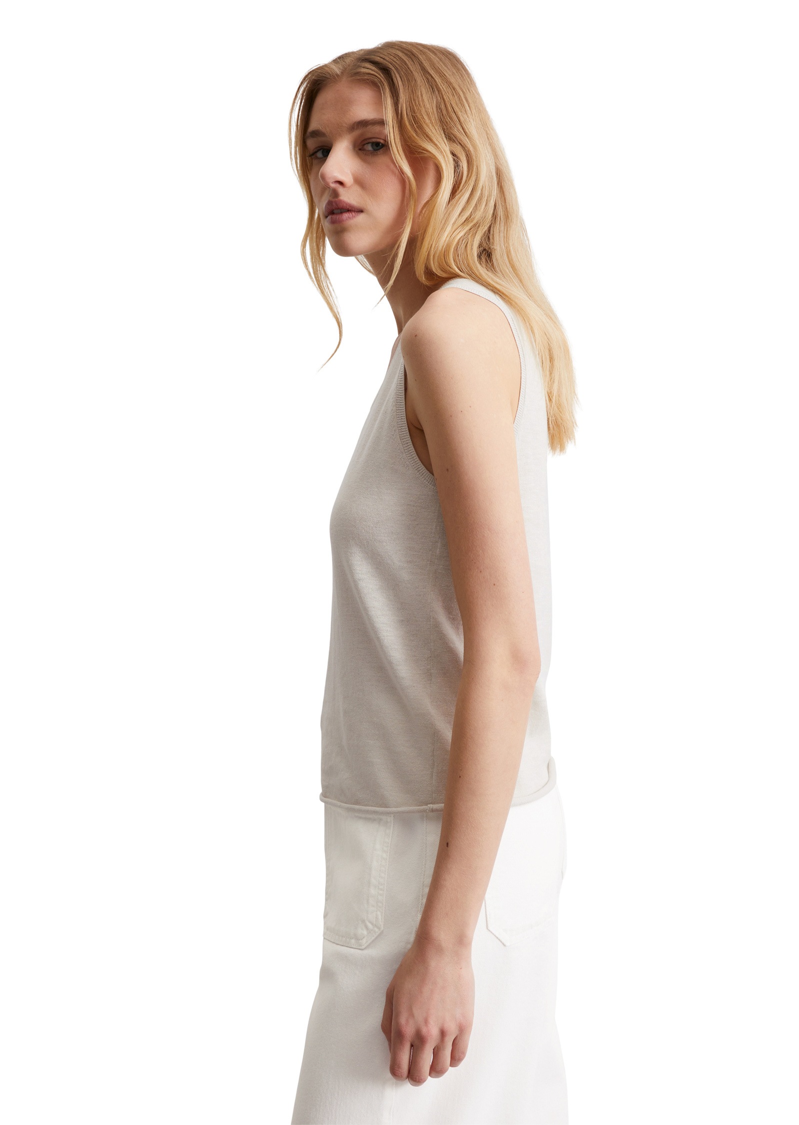 Marc O'Polo Strickpullover »aus Organic Cotton-Leinen-Mix«