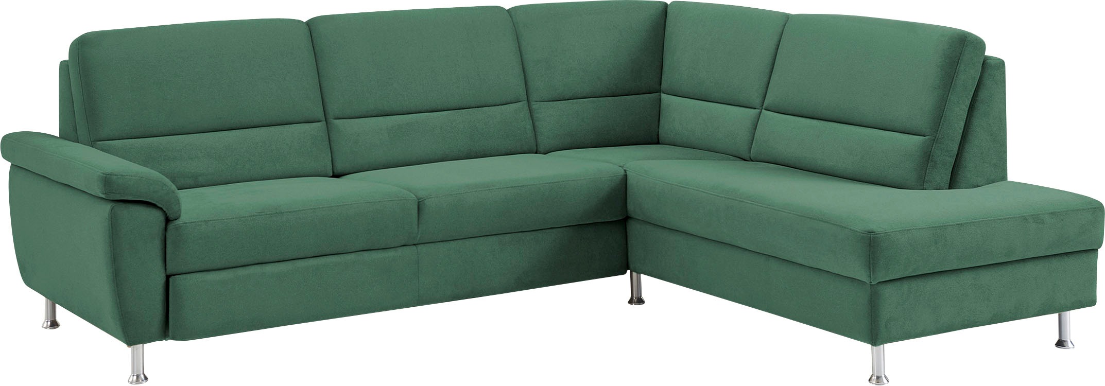 CALIZZA INTERIORS Ecksofa »Onyx L-Form«, Ottomane links oder rechts, wahlweise mit Bettfunktion, Breite 257 cm