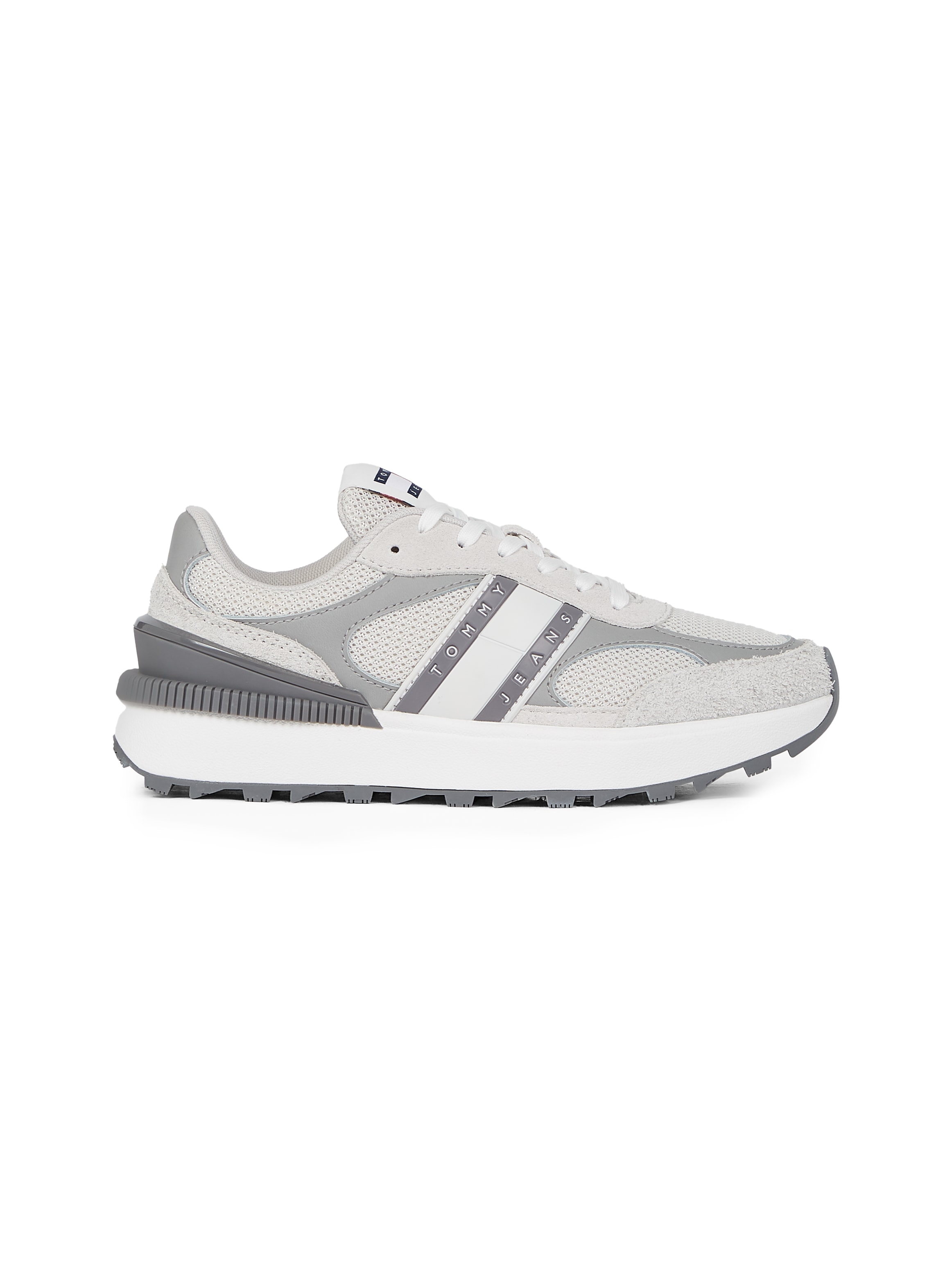 Tommy Jeans Plateausneaker »TJW TECH RUNNER«, Freizeitschuh, Halbschuh, Schnürschuh mit Kontrastbesätzen
