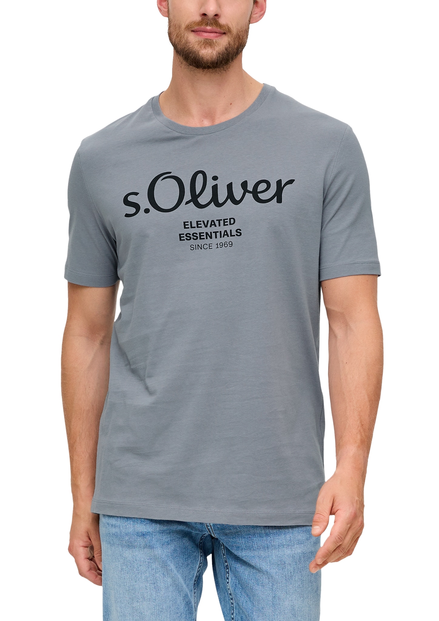 s.Oliver T-Shirt mit Logo-Print günstig online kaufen