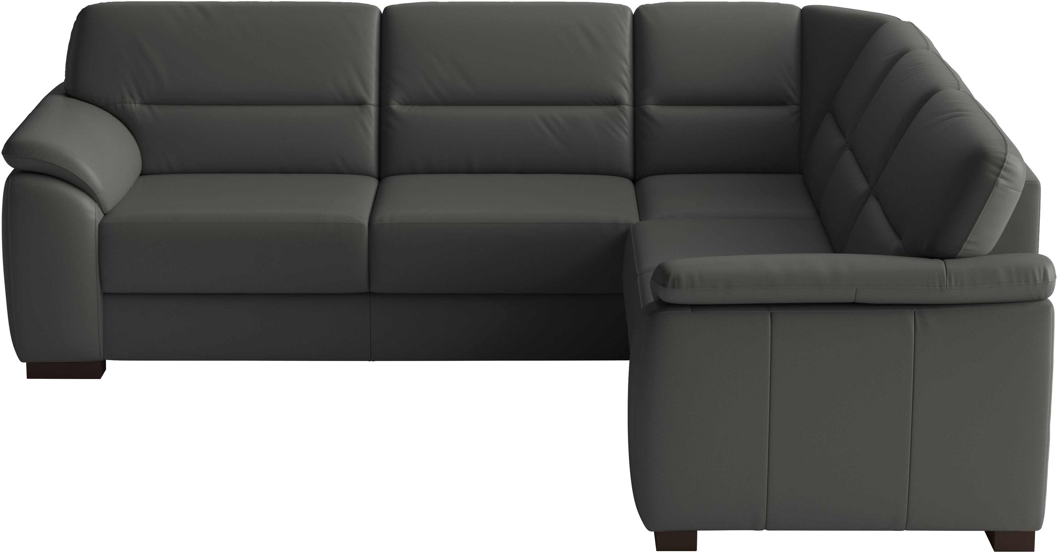 sit&more Ecksofa "Montego Leder, L-Form, B: 255cm" wahlweise mit Schlaffunktion und Schubkasten