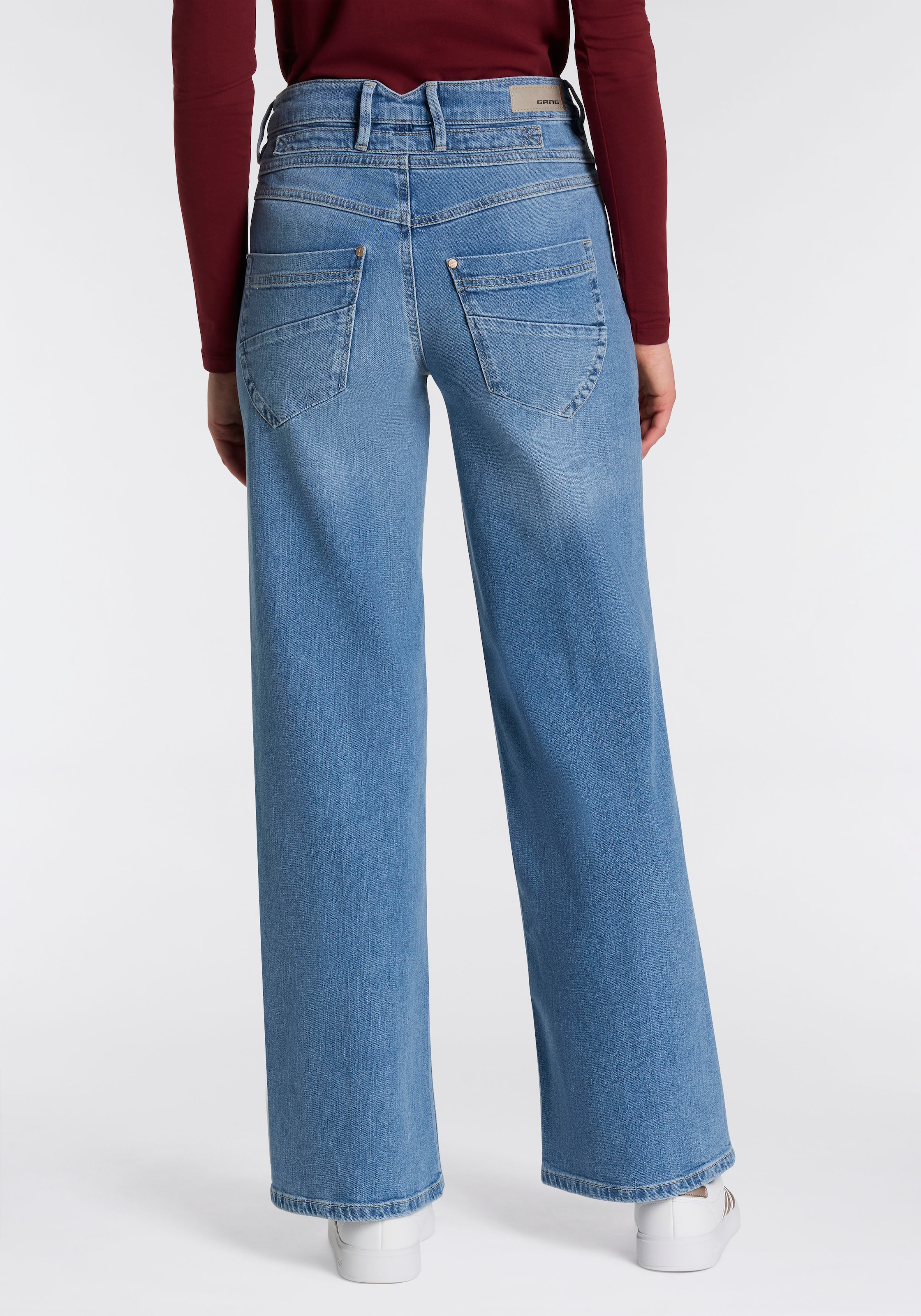 GANG Weite Jeans »94MEDINA WIDE«, mit Knopfverschluss