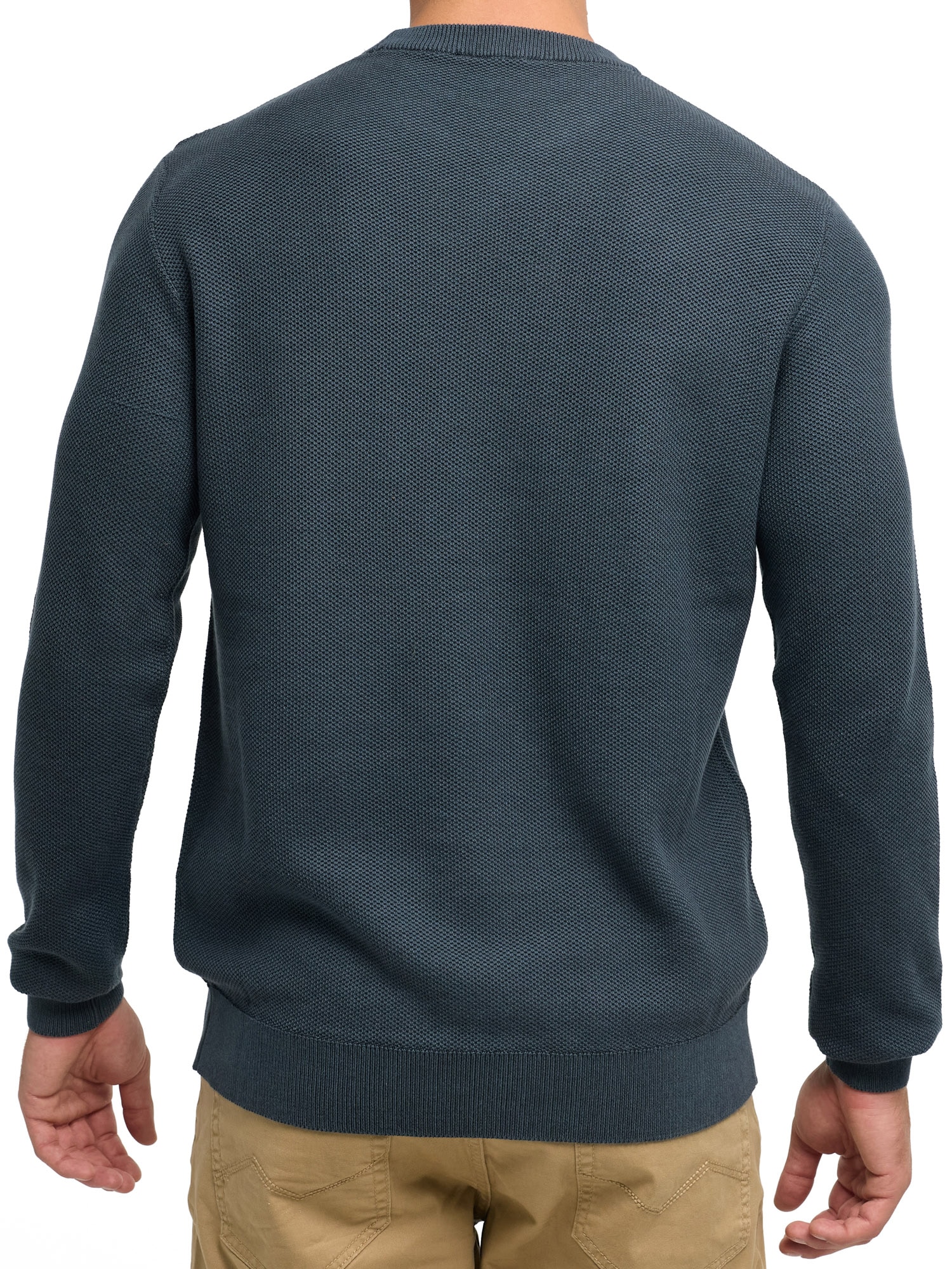 Indicode Rundhalspullover »INJexmon o-neck« Baumwolle, regular fit