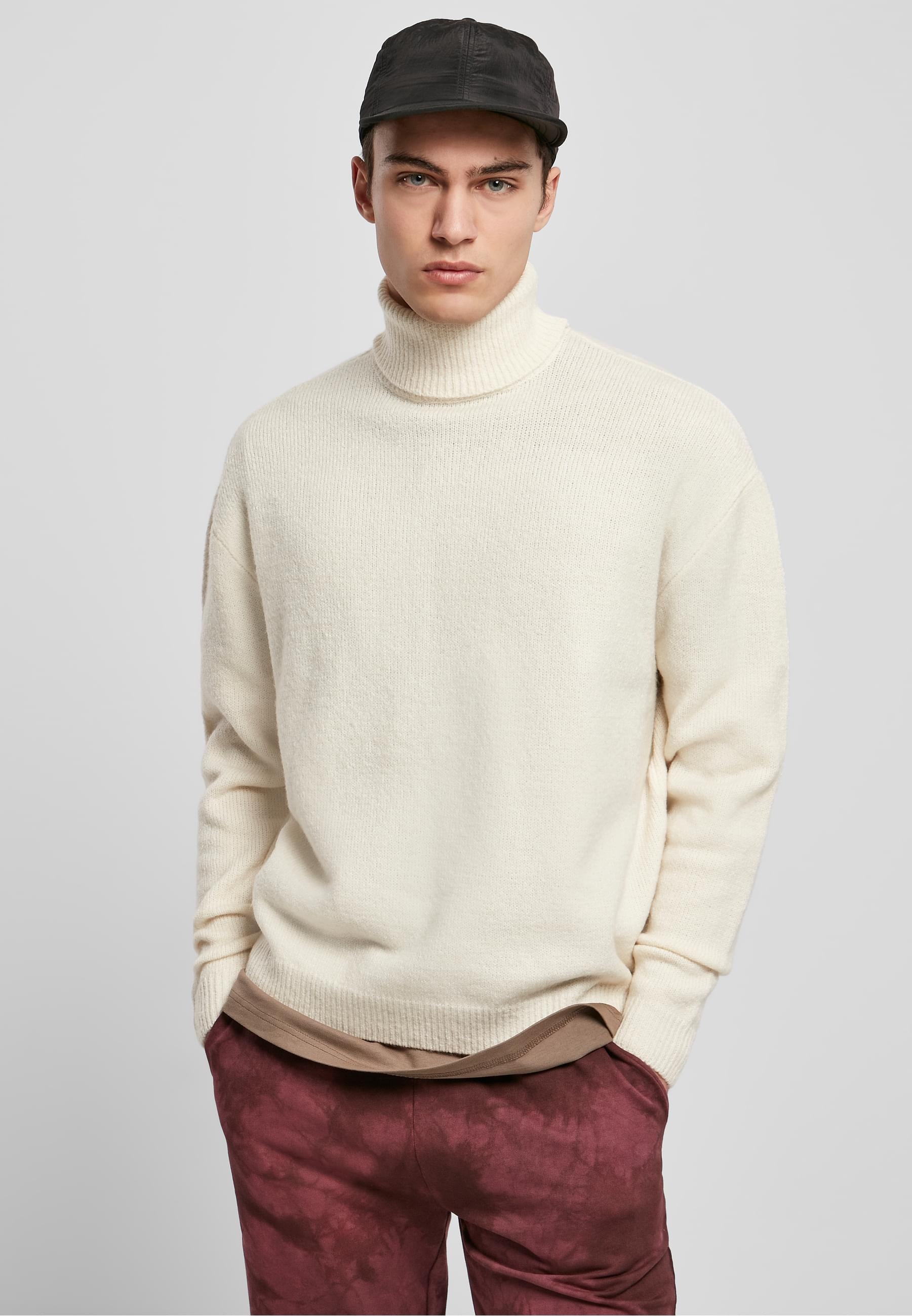 URBAN CLASSICS Rundhalspullover »Urban Classics Herren Oversized Roll Neck Sweater«, (1 tlg.)