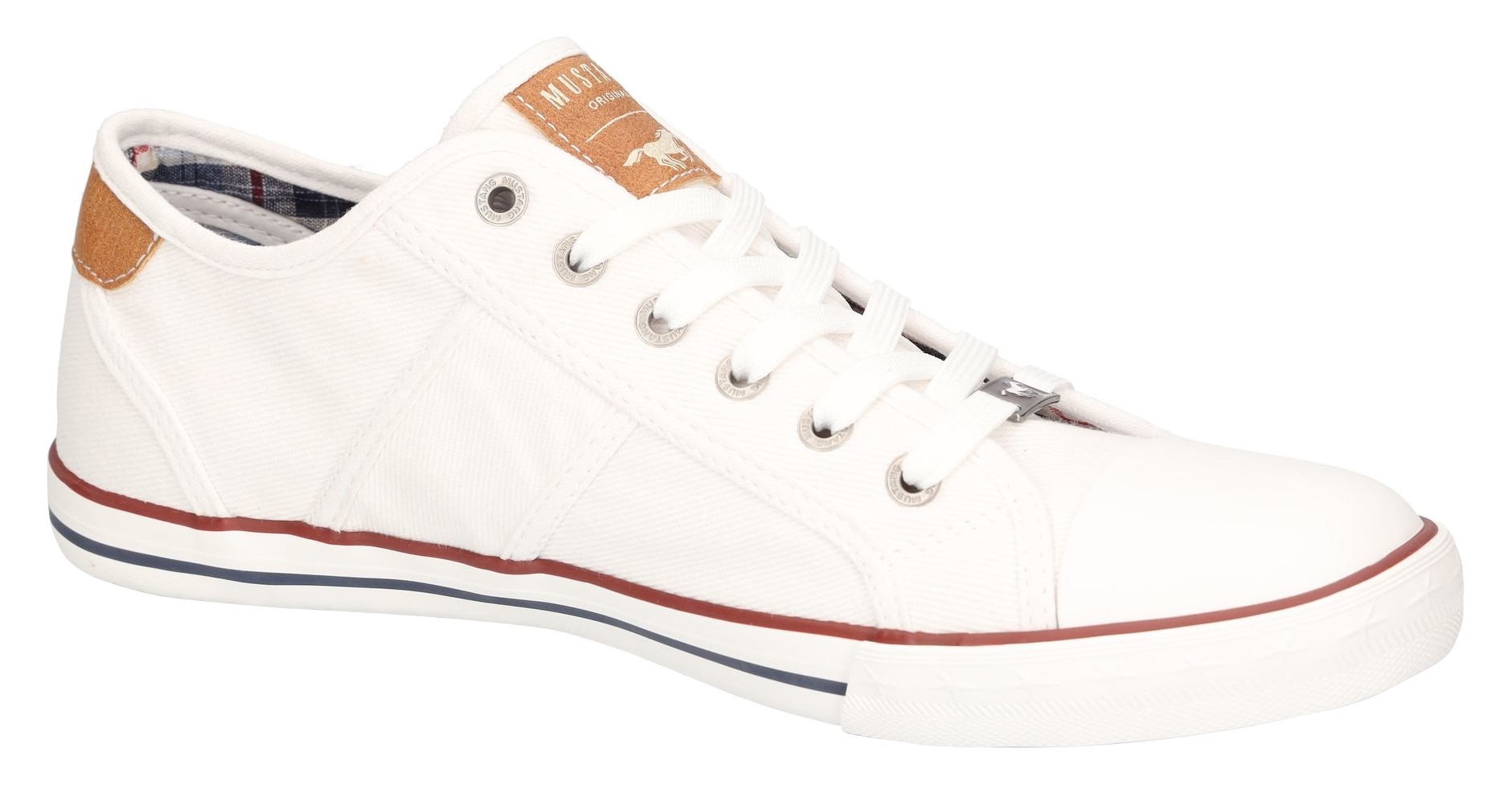 Mustang Shoes Sneaker, mit Mustang Markenlabel, Freizeitschuh, Halbschuh, Schnürschuh