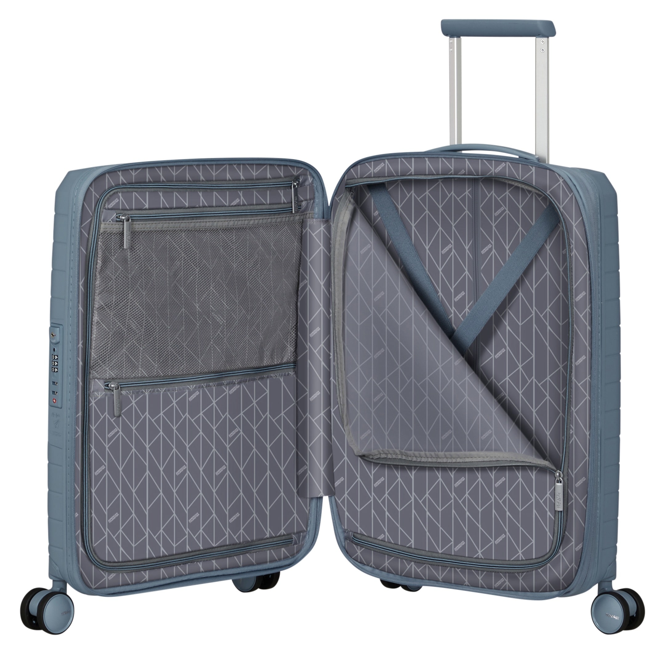 American Tourister® Hartschalen-Trolley »FASTFORWARD, verschiedene Größen und Farben«, 4 Rollen, Hartschalen-Koffer personalisierbar TSA-Schloss Volumenerweiterung