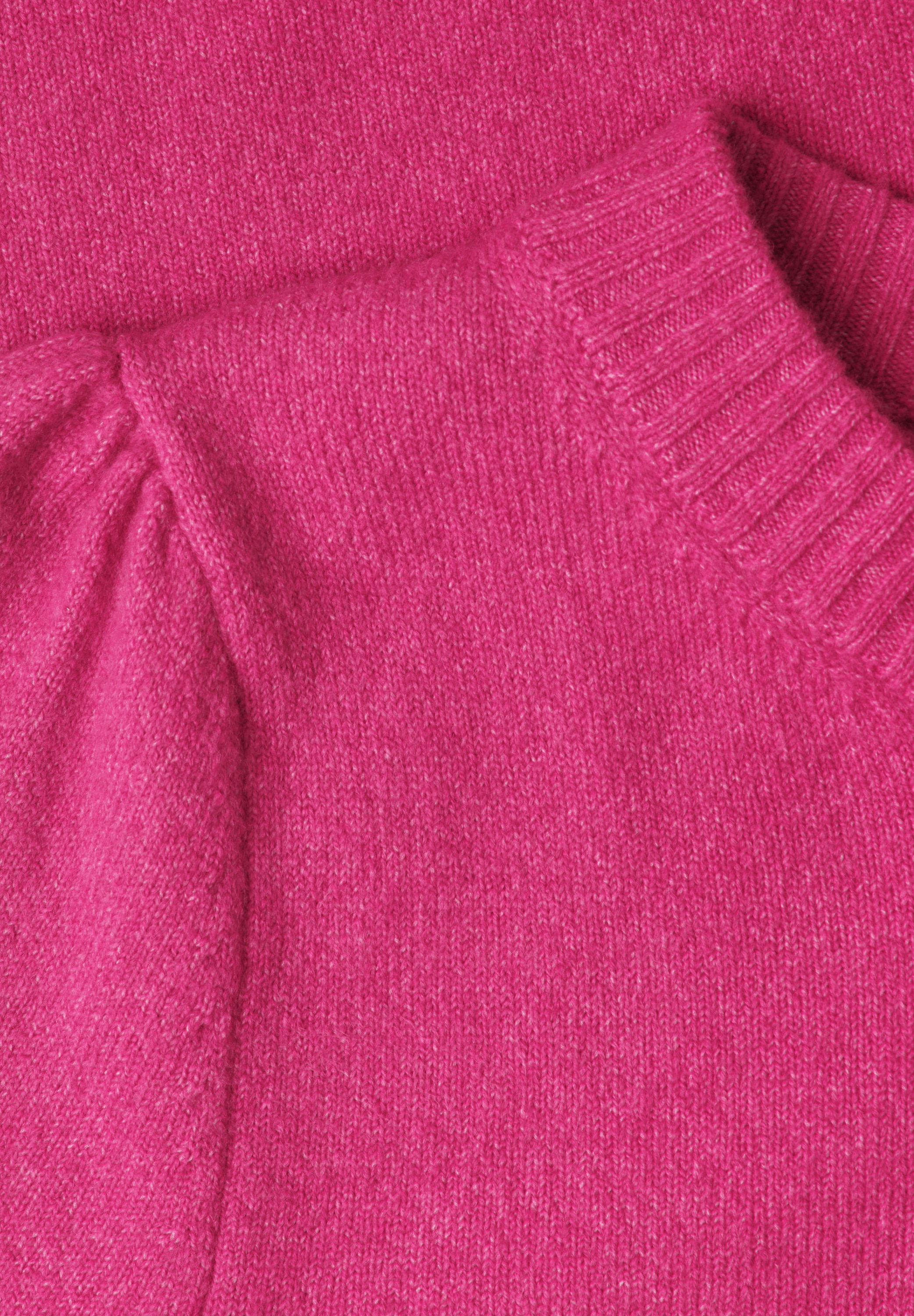STREET ONE STUDIO Kurzarmpullover mit Raffungen an den Ärmeln