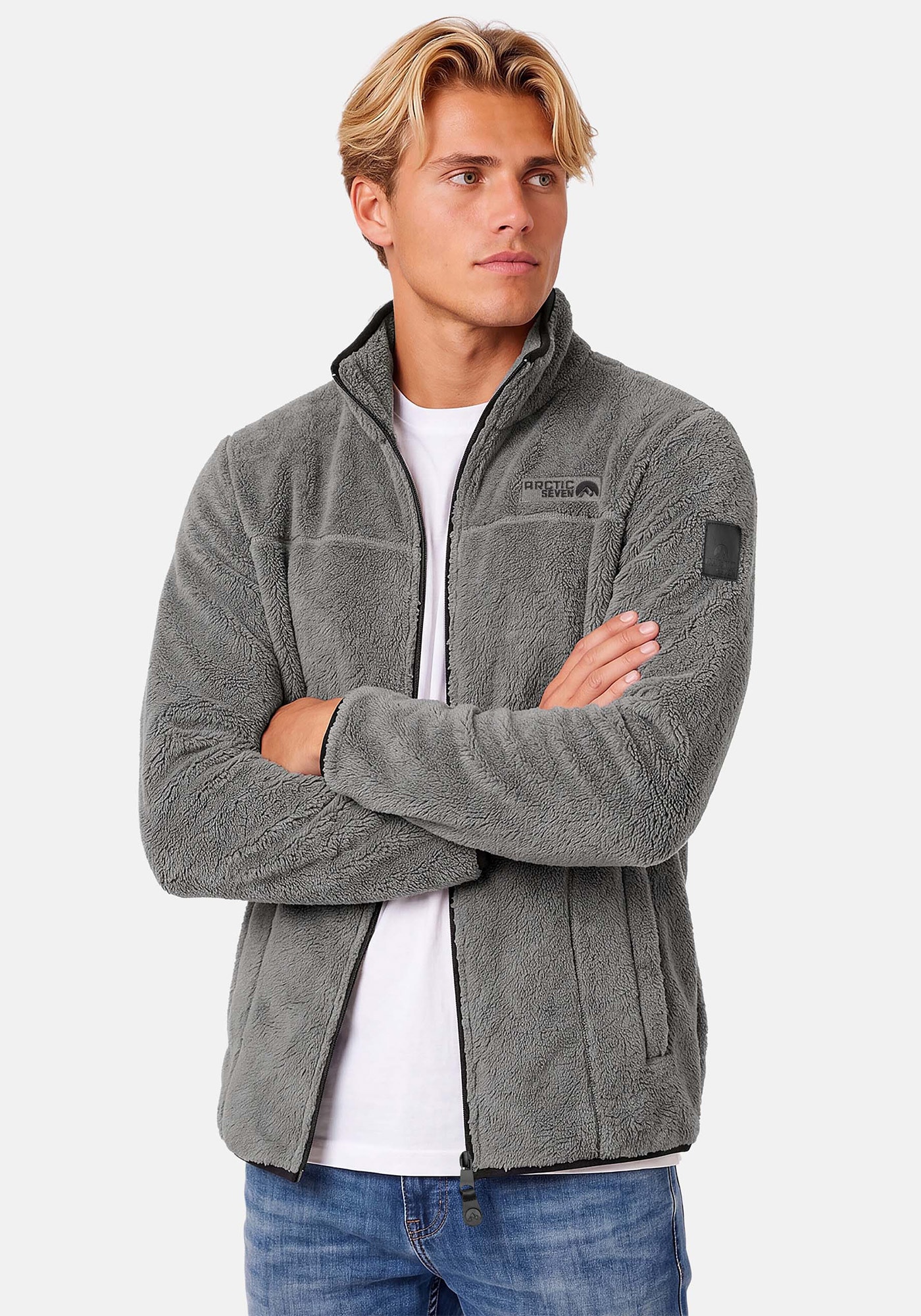Arctic Seven Fleecejacke »ASWarmy« Aus hochwertigem Sherpa-Fleece