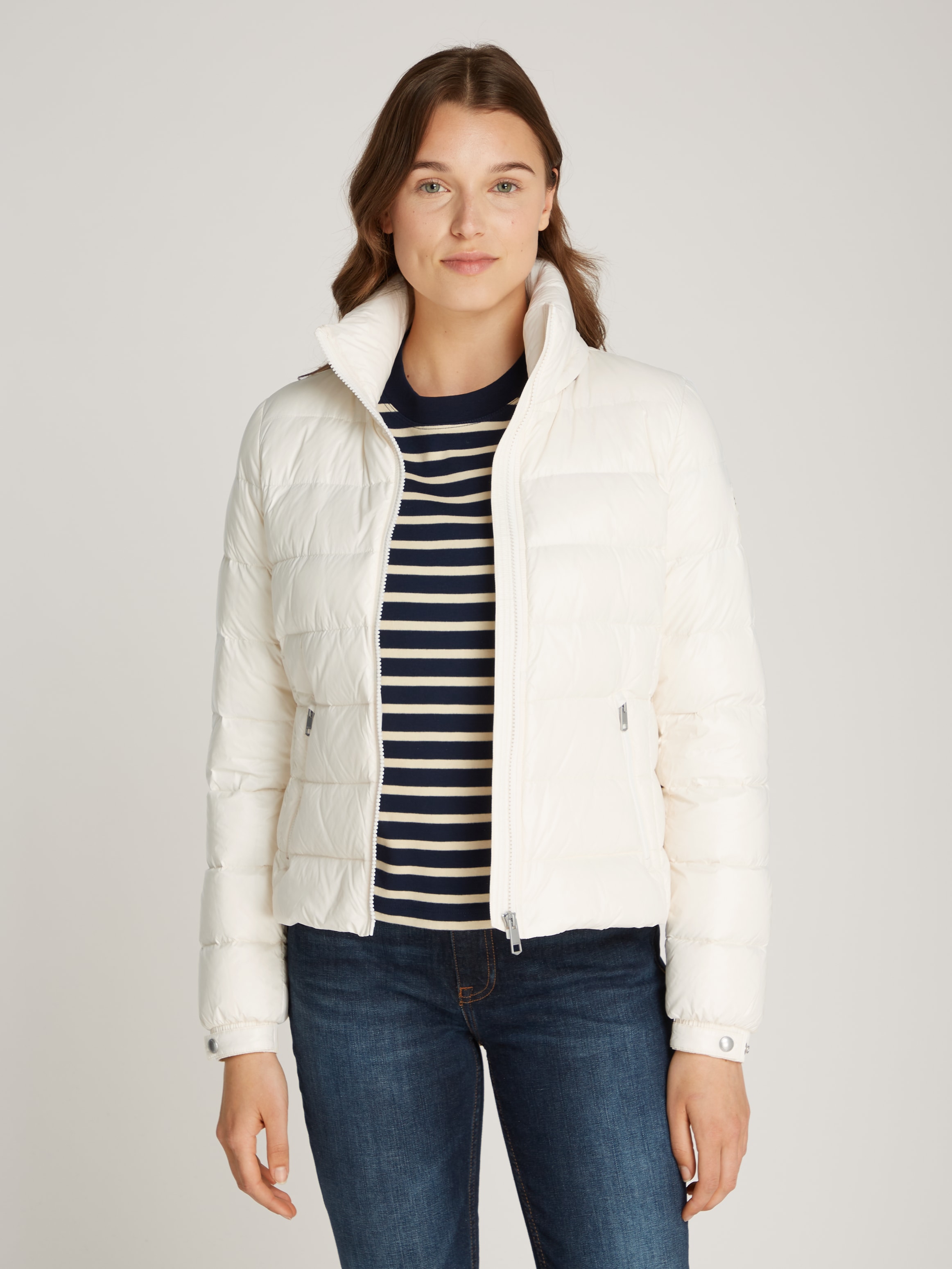 Tommy Hilfiger Steppjacke "LW DOWN FEMININE GLOSS JACKET", mit leichter Wat günstig online kaufen