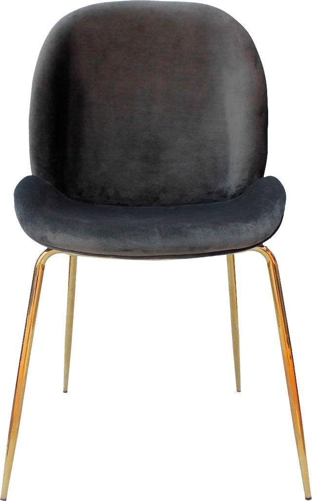 Kayoom Stuhl »Charlize 110 2er-Set, TOPSELLER! Esszimmerstühle,moderne Optik«, (Set), 2 St., Samtstoff, samtweicher Bezug, bequem, zeitlos, moderne Optik