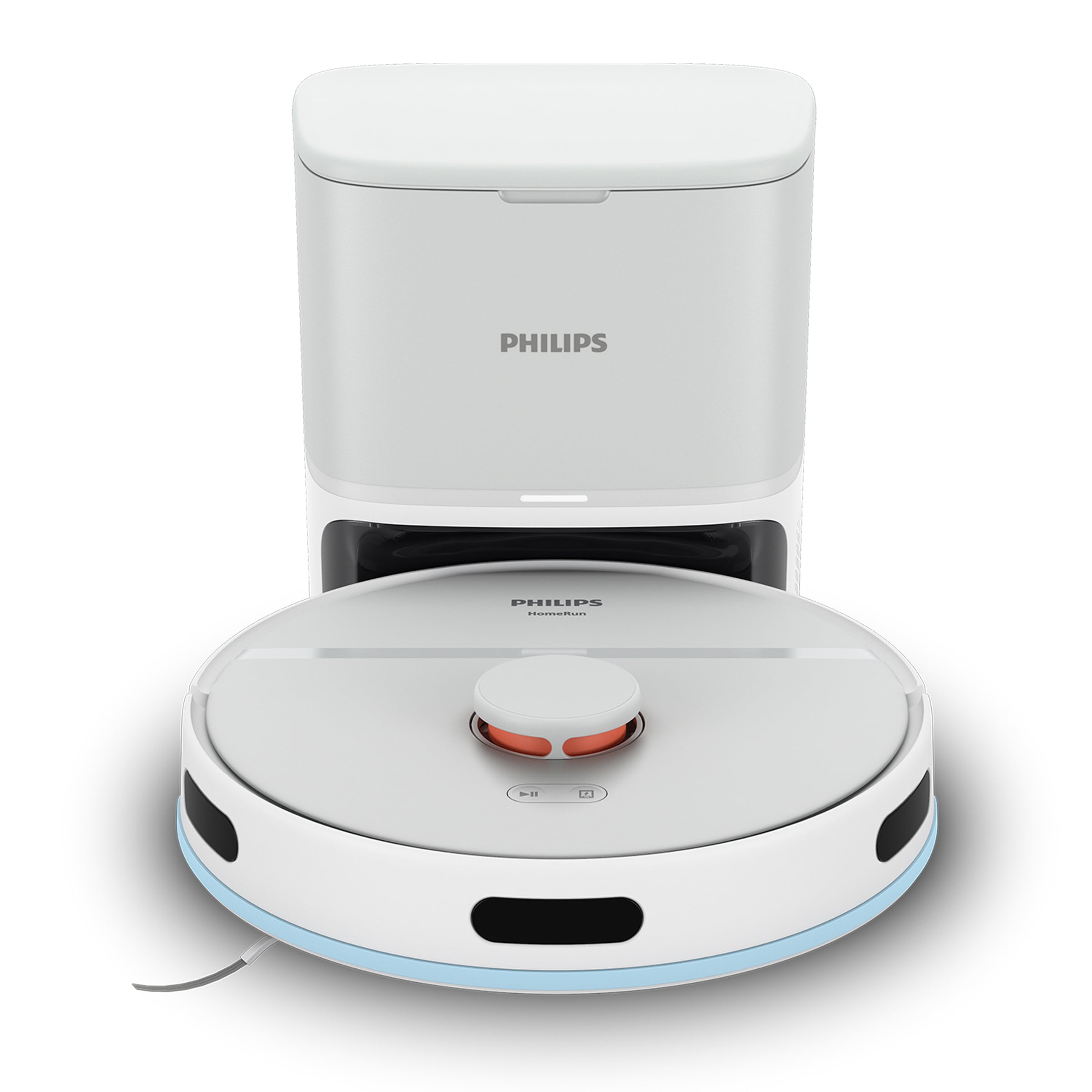 Philips Nass-Trocken-Saugroboter »XU2100/20, 130 min Akkulaufzeit, Teppichfunktion«, 360° Lasernavigation und Wischfunktion, inkl. Entleerungsstation