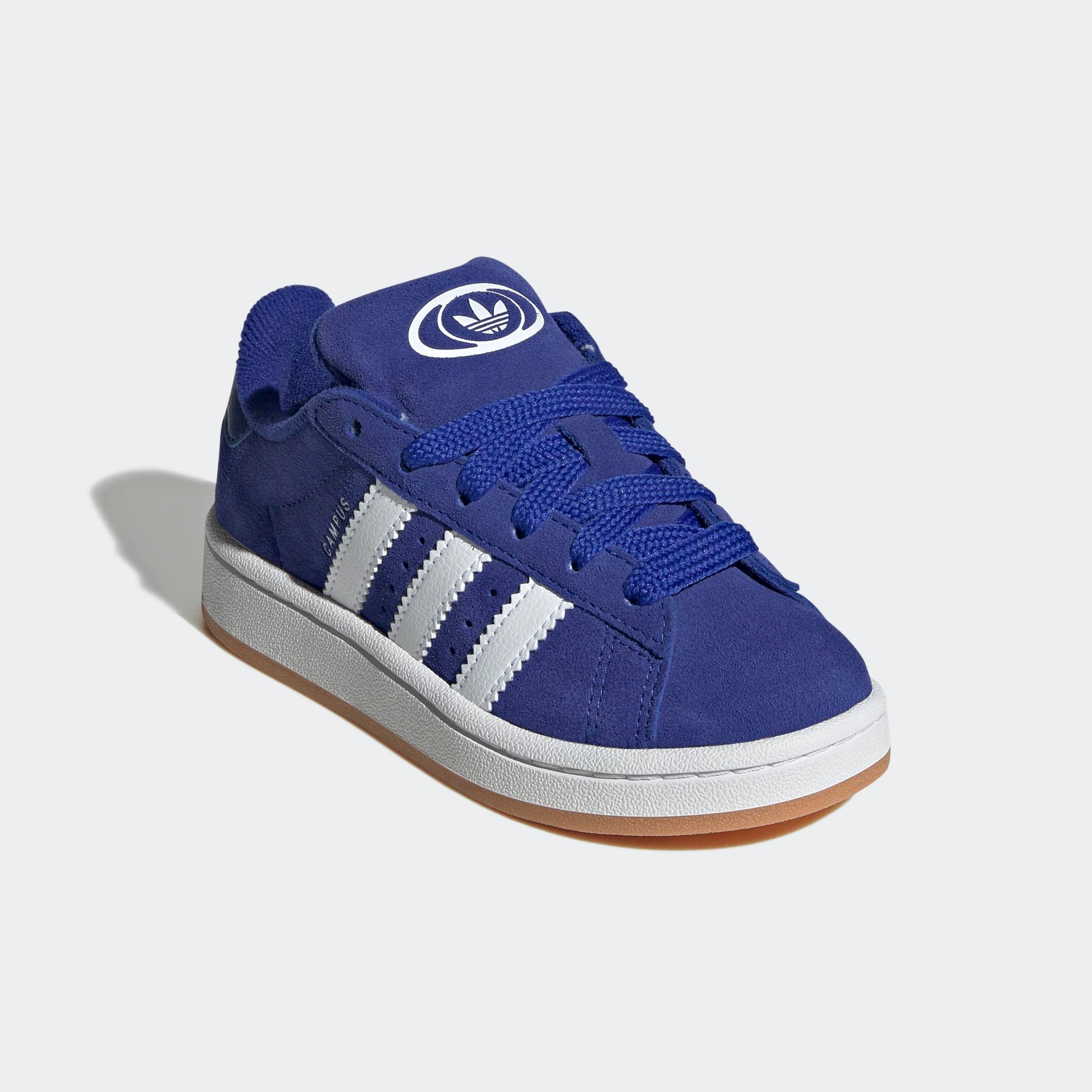 Mädchen Sneaker "CAMPUS 00S", ADIDAS ORIGINALS, Gr. 30, blau, Leder, Synthetik, Schuhe, für Kinder