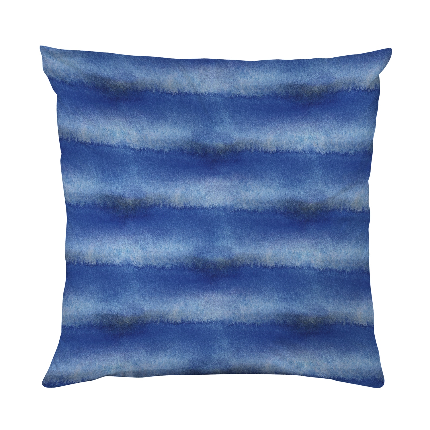 queence Dekokissen "Blaue Streifen" Beidseitig bedruckte Kissenhülle, Kissen 40x40cm, inkl. Reißverschluss