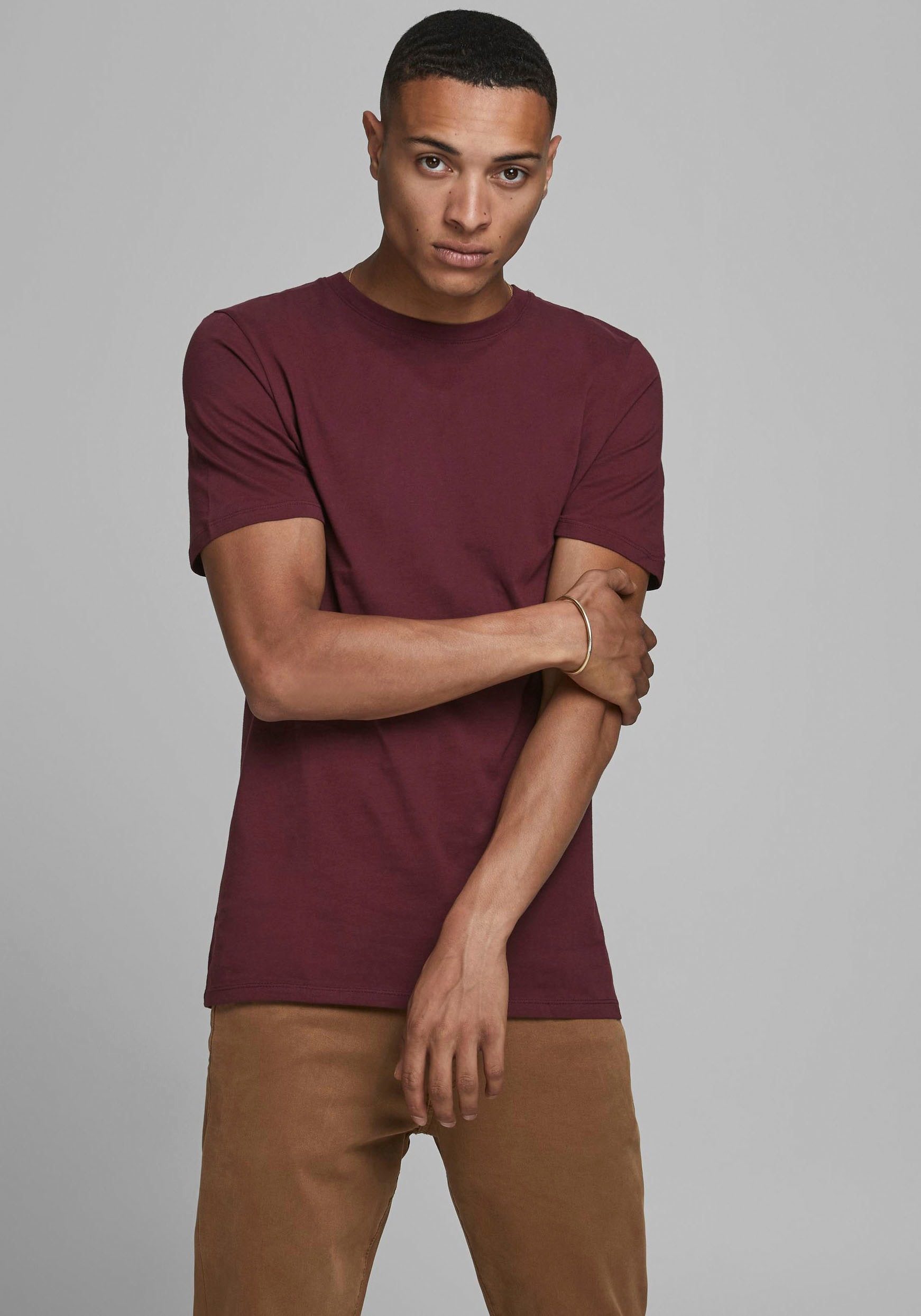 Jack & Jones "JJEORGANIC BASIC TEE SS O-NECK NOOS" Baumwolle, regular fit